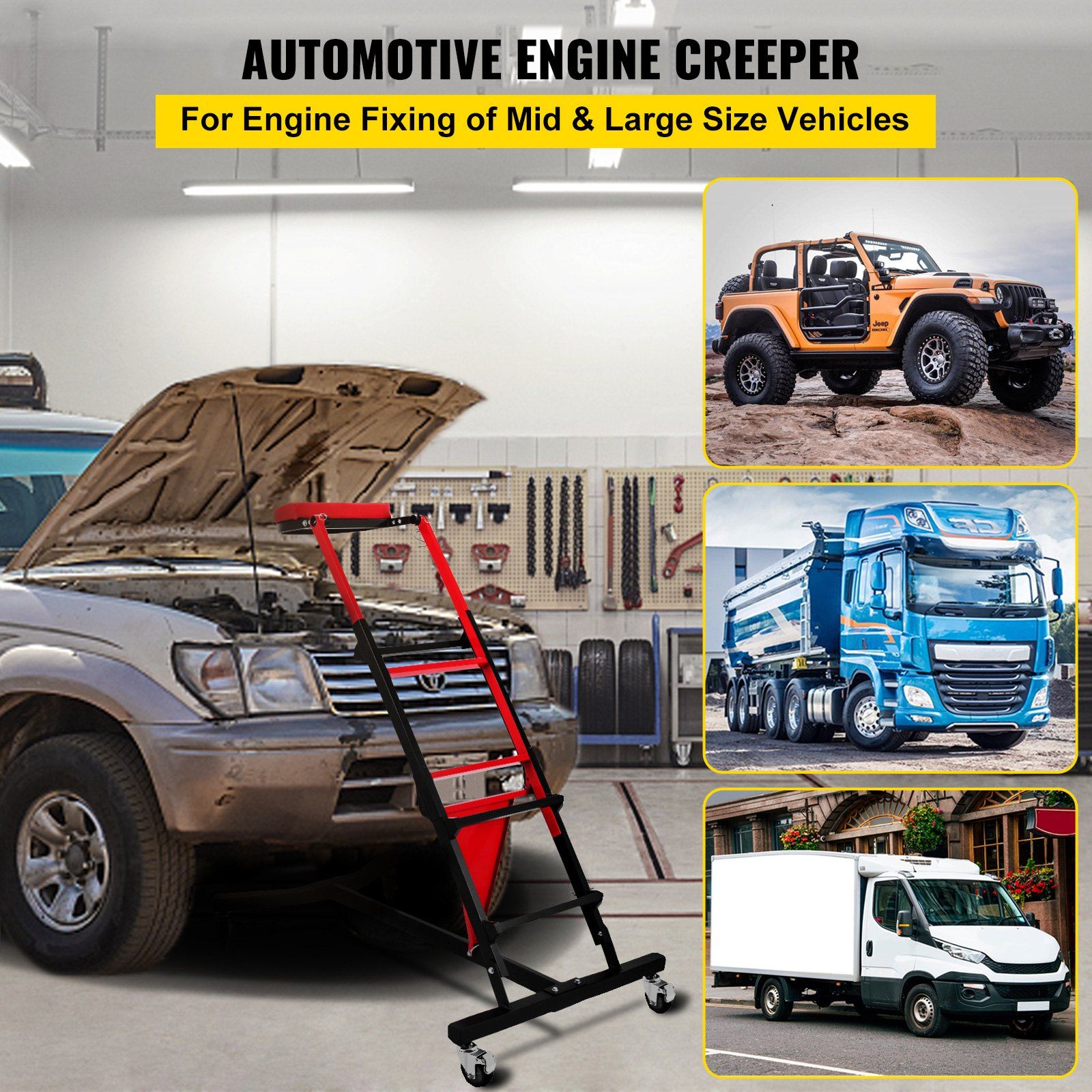 Foldable Engine Creeper Easy Engine Access Creeper for Garage or Workshop - Image 2