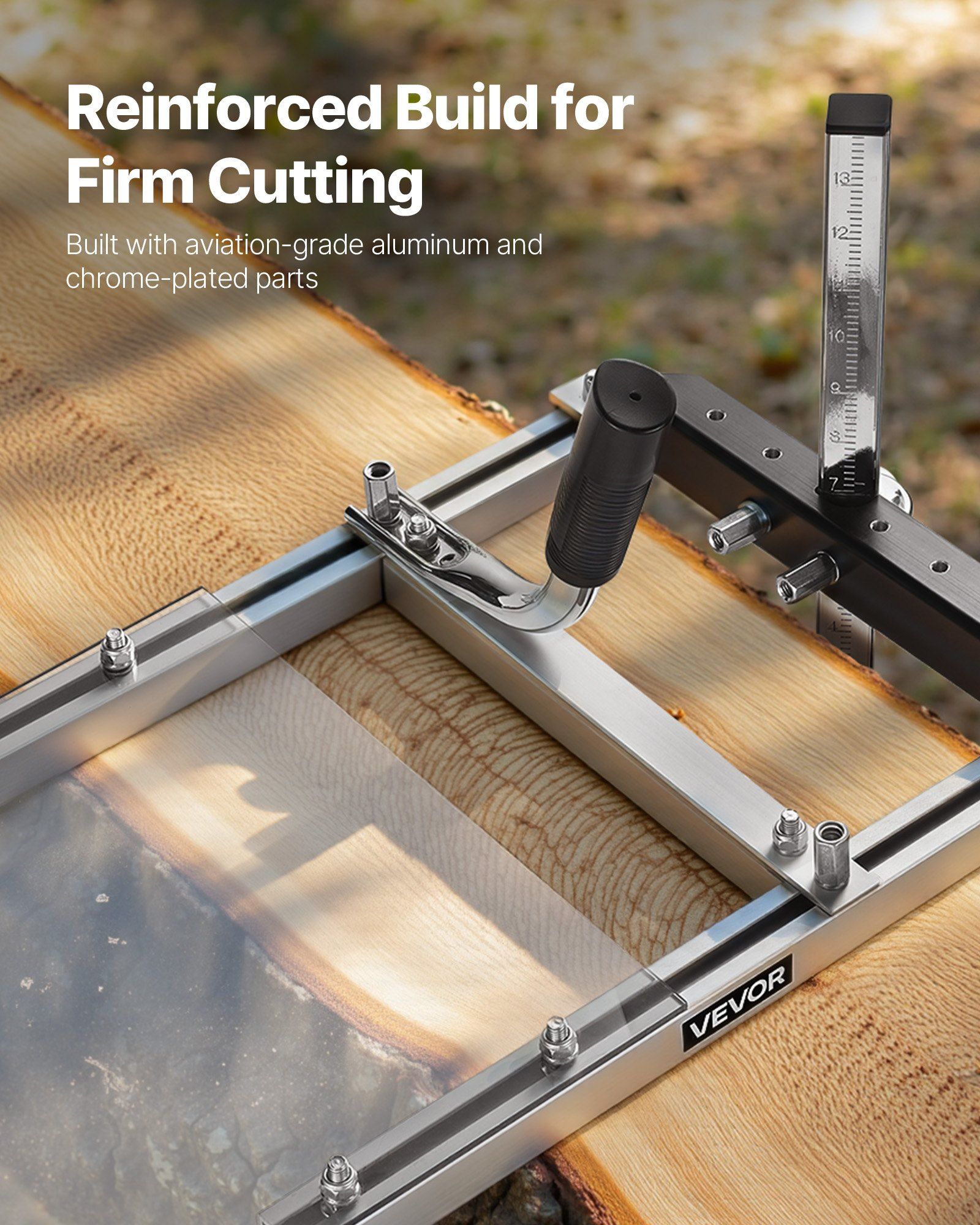 Chainsaw Mill, Portable Sawmill Fits 41-51 cm Planking Milling Bar, Lumber Cross Cutting Guide Chain Saw with Shield, 0.2-11.81 in Cutting Thickness, Timber Chainsaw Mill Kit for Woodworkers - Image 5