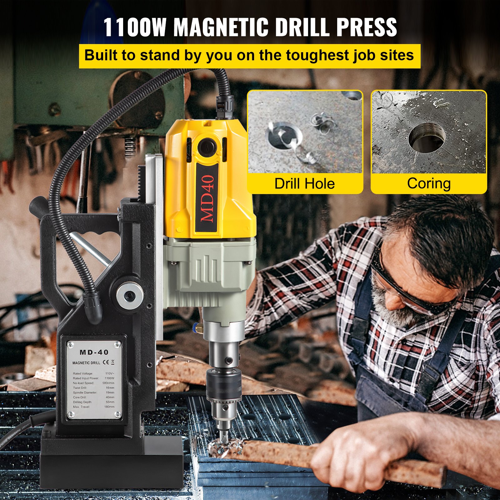 Magnetic Drill, 1100W 1.57