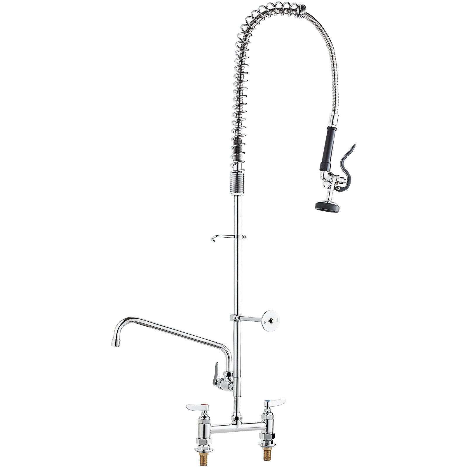 Commercial Faucet with Pre-Rinse Sprayer, 44