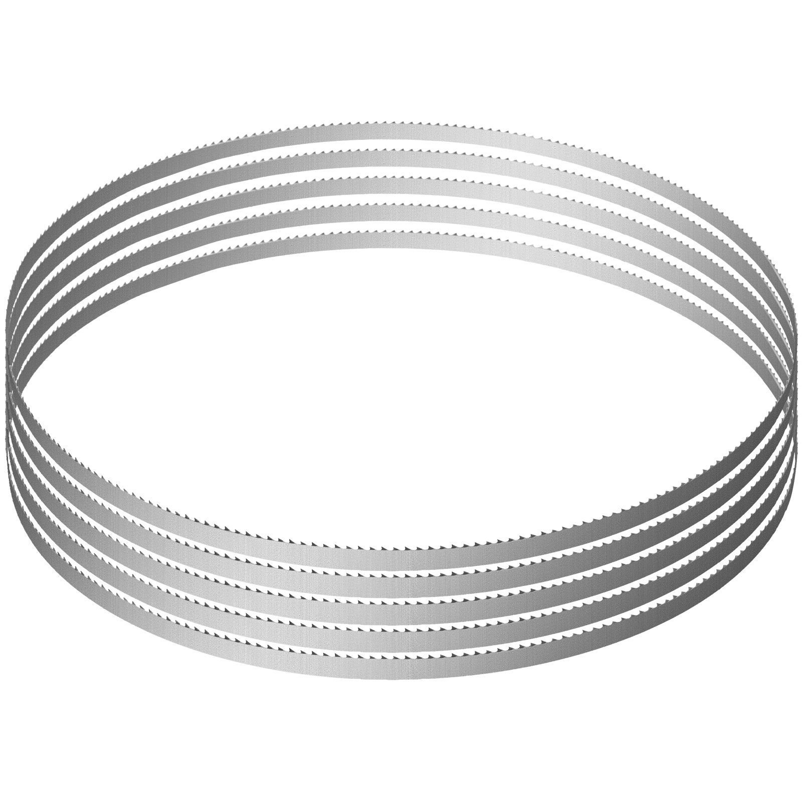 Band Saw Blade, 1650*16*0.56mm, 5 PCS/Pack Meat Bandsaw Blades for Replacement, Carbon Steel Blade, Meat Cutting Blade Wrapped by Rust-Proof Paper, Fit for Commercial Bone Saw Machines - Image 1