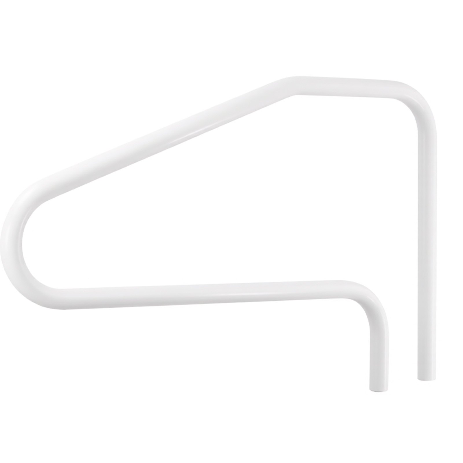 Pool Rail, 122 x 81.3 cm Pool Handrail, 100kg Load Capacity Heavy Duty Stainless Steel Swimming Handrail, Seamless Welding, Recessed or Base Mount, for Poolside, Water Parks, Spa Centers - Image 1