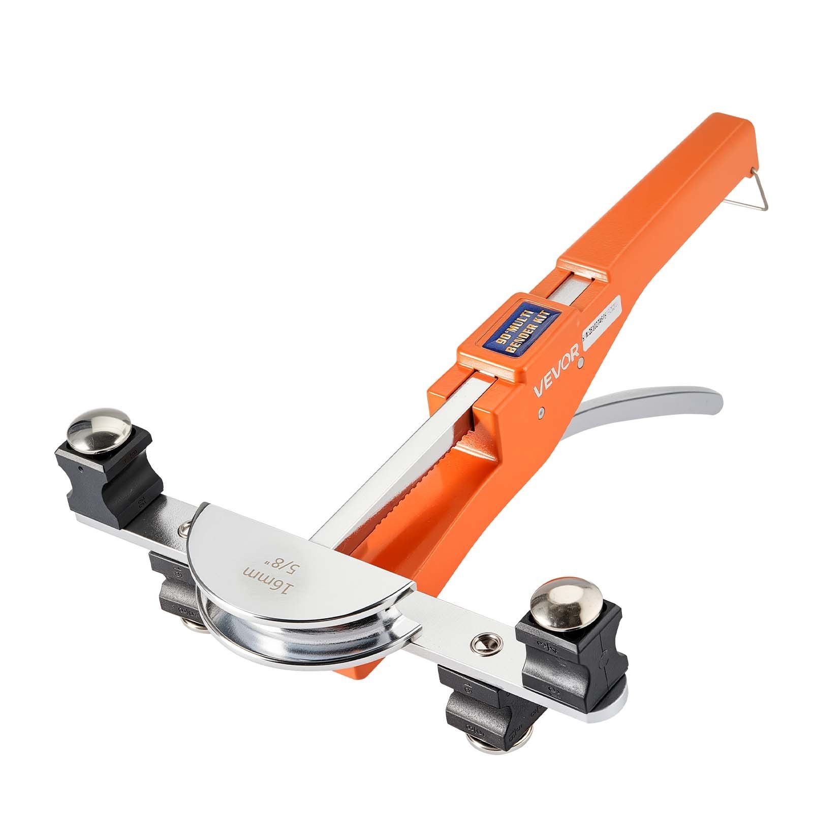 Tubing Bender Kit, 6 mm to 22 mm, Compact Ratcheting Tube Pipe Bender, Ratchet Hand Bending Tool, with 7 Aluminium Alloy Dies, HVAC Tools, for Copper Aluminum HVAC Refrigeration Maintenance - Image 1