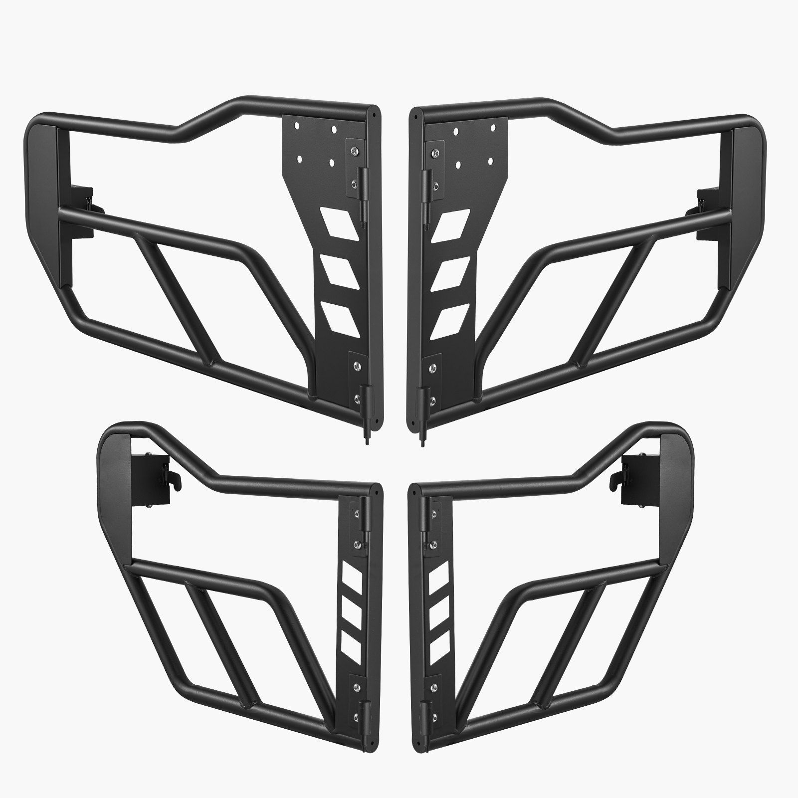 Jeep Tube Doors, 4-Door, Adventure Style Jeep Tubular Door with Heavy-Duty Hinges & OE Latch, Jeep Doors with Rubber Pads & Toughened Steel Tube, Fit for 2007-2018 Jeep Wrangler JK - Image 1