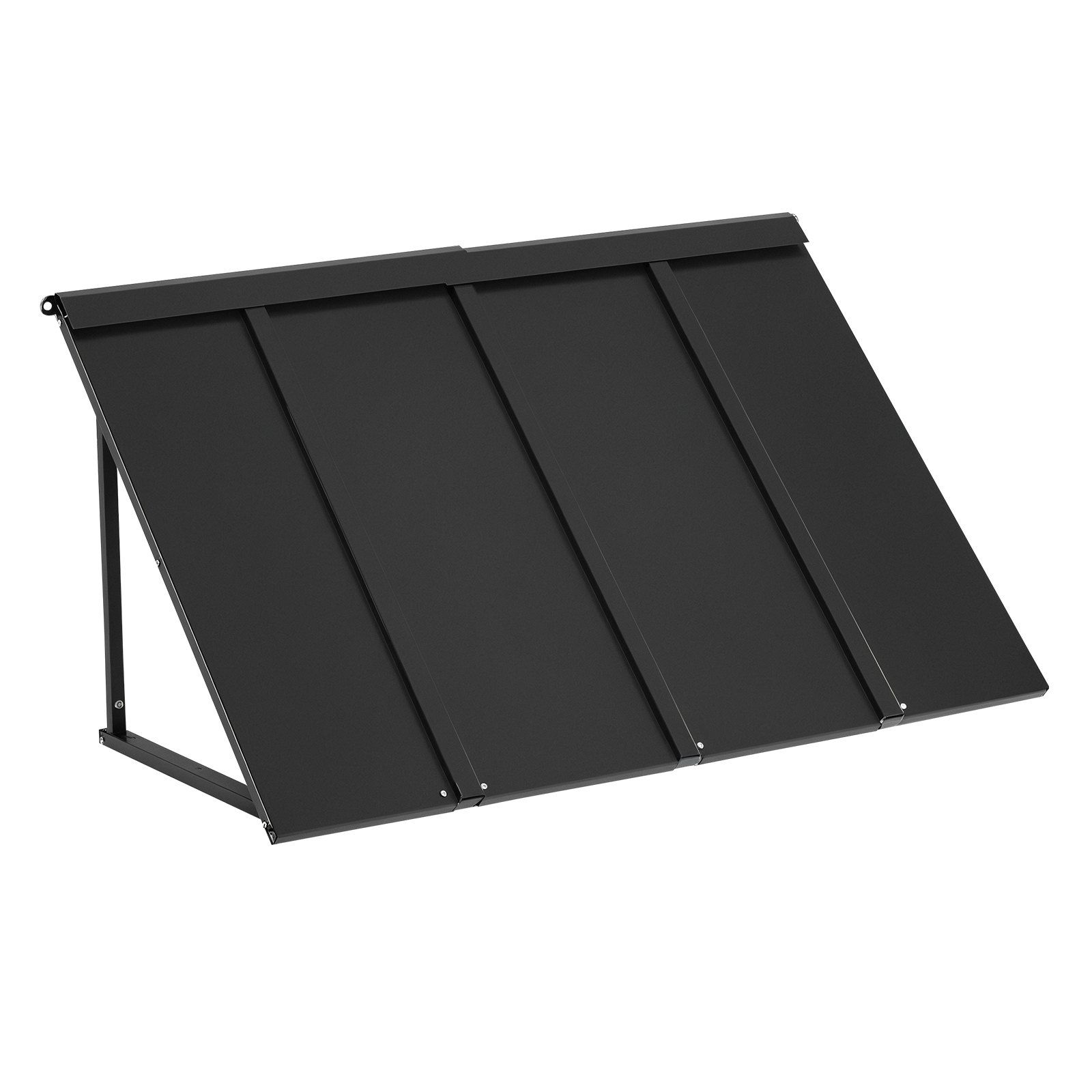 Fixed Metal Awning 1125 × 610 mm, Window Awning Door Canopy, Stable Triangle Steel Frame Awnings for Doors Exterior Rain, and Snow Sunlight Protection for Door Entrance, Windows, Porches, Balconies - Image 1