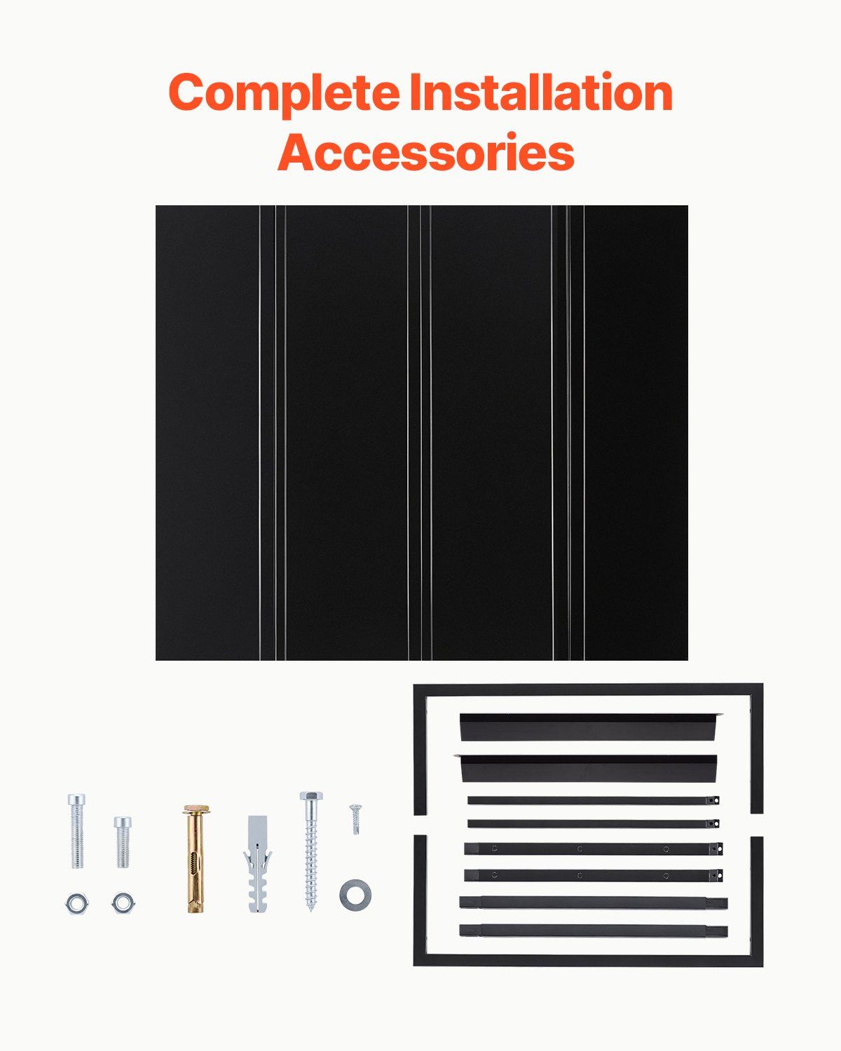 Fixed Metal Awning 1125 × 610 mm, Window Awning Door Canopy, Stable Triangle Steel Frame Awnings for Doors Exterior Rain, and Snow Sunlight Protection for Door Entrance, Windows, Porches, Balconies - Image 5