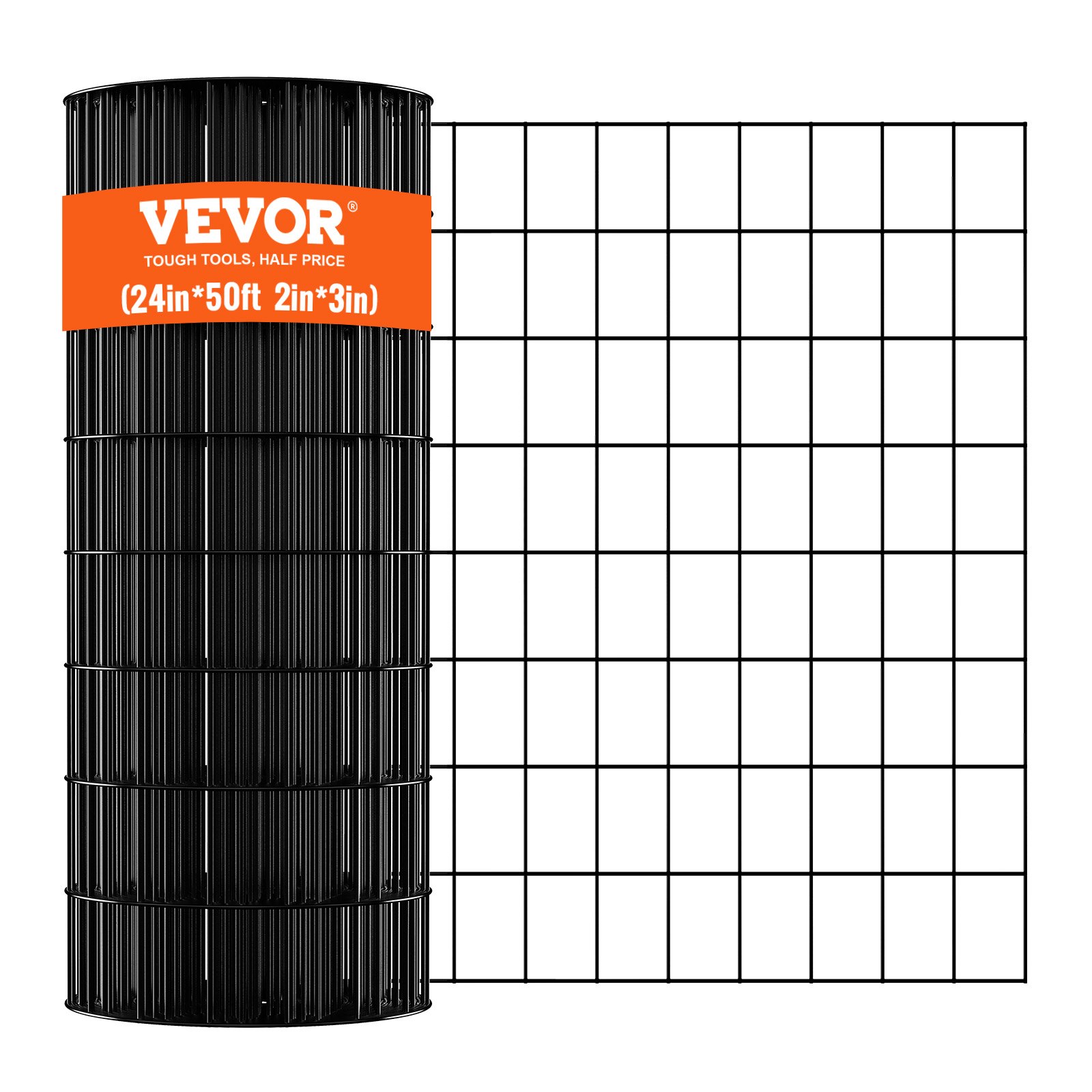 Hardware Cloth, 24'' x 50' Galvanized Wire Mesh Roll, 16 Gauge Chicken Wire Fence Roll, Vinyl Coating Metal Wire Mesh for Chicken Coop Barrier, Rabbit Snake Fences, Poultry Enclosures - Image 1
