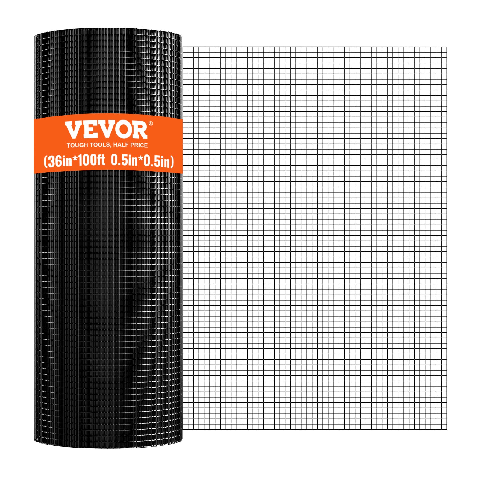 Hardware Cloth, 36'' x 100' Galvanized Wire Mesh Roll, 19 Gauge Chicken Wire Fence Roll, Vinyl Coating Metal Wire Mesh for Chicken Coop Barrier, Rabbit Snake Fences, Poultry Enclosures - Image 1