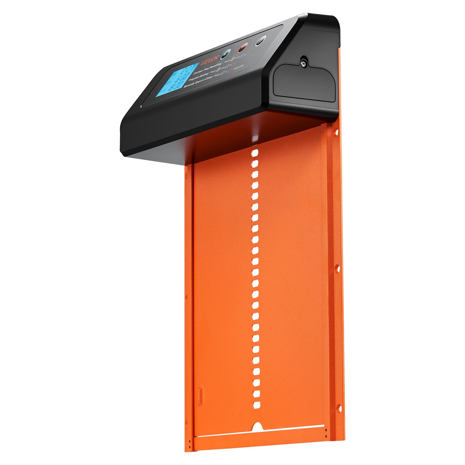 Automatic Chicken Coop Door, Battery Powered Chicken Coop Door with Timer & Manual Setting, Anti-Pinch Security, Durable Aluminum Alloy, Chick Run Gate Opener with Waterproof Sealing, Orange - Image 1