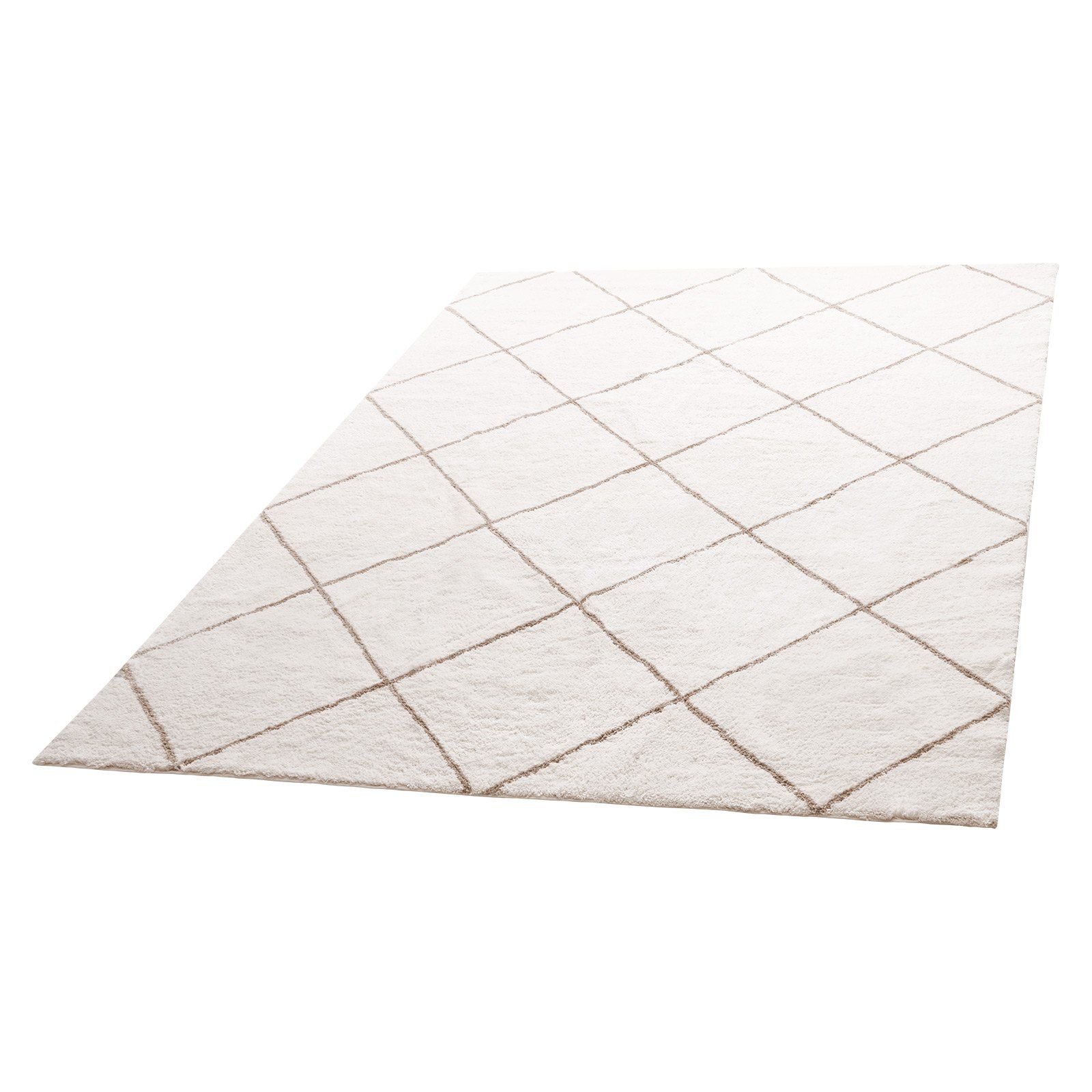 Indoor Plush Area Rugs, 2.44 x 3.05m Plush Carpet, Area Rugs Furry with Long Plushs Pile, Thick & Durable High-Pile Rug for High-Traffic Areas, Bedroom, Non-Shedding & Non-Slip Backing, Beige - Image 1