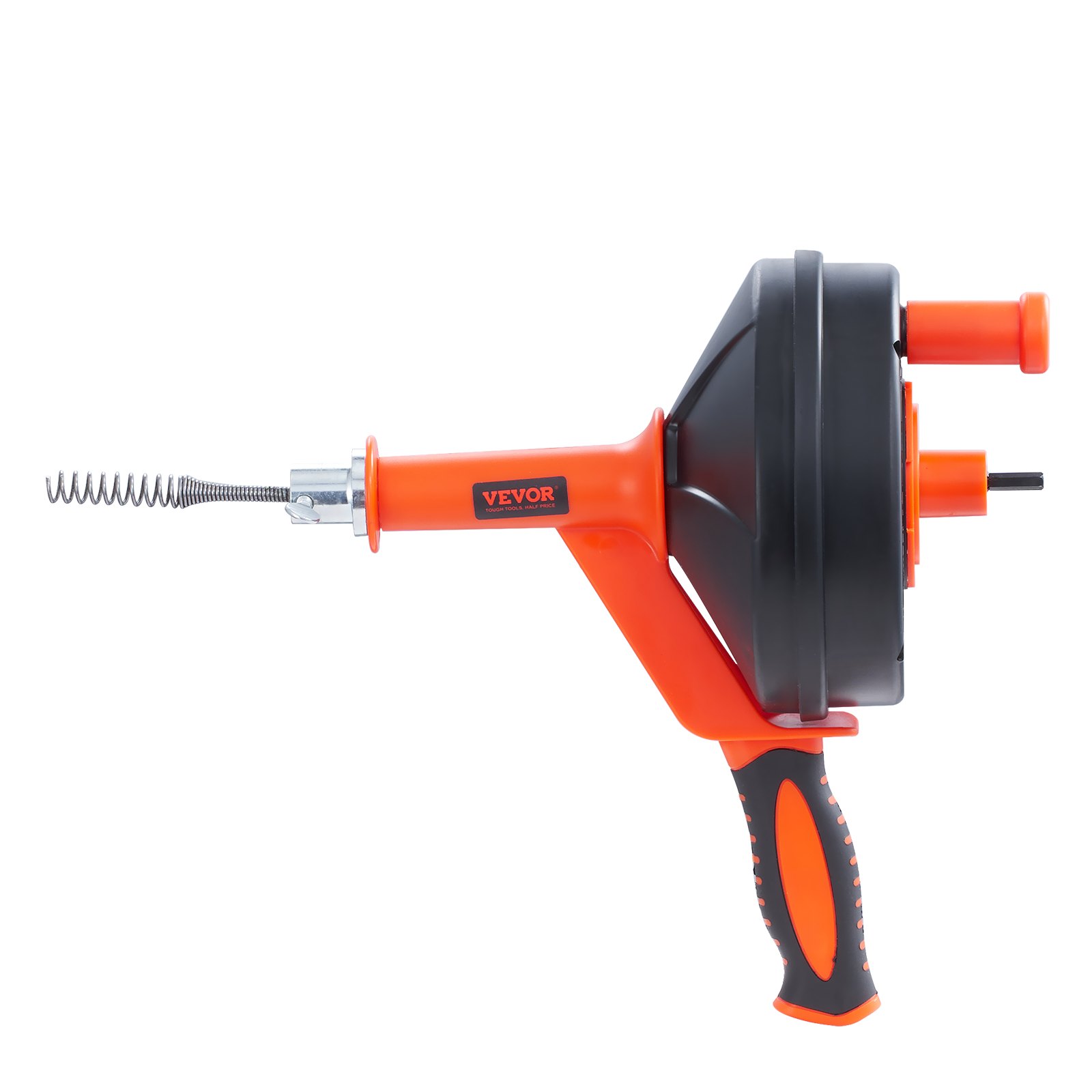 Drain Auger 25ft 1/4in Drum Plumbing Drain Snake Clog Remover Manual-feed - Image 1