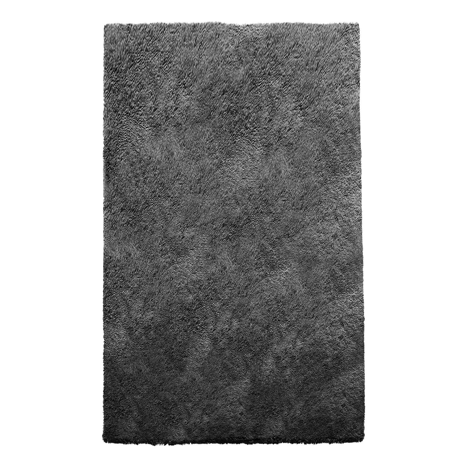 Indoor Plush Area Rugs, 1.52 x 2.44 m Soft Plush Carpet, Furry Shag Area Rugs for Living Room, Bedroom, Sunroom, Modern Home Decor Aesthetic, Non-Shedding, Non-Woven, Slip-Resistant, Dark Gray - Image 1