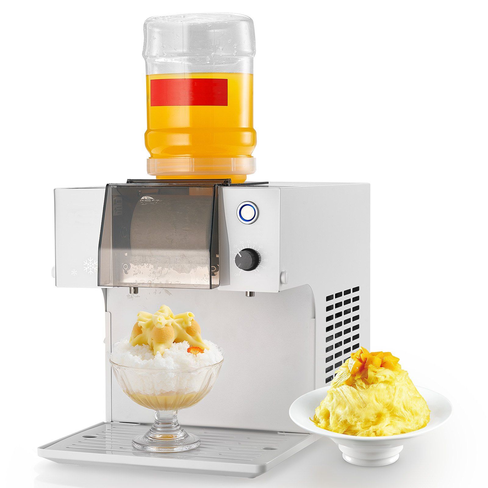 Snowflake Ice Machine, 60KG/24H Snowflake Ice Maker, Ice-Shaver Machine with Stainless Steel Blade, Electric Snow Cone Maker with 1.8L Tank, 90S Fast Pre-Cooling, for Home & Small Gatherings - Image 1