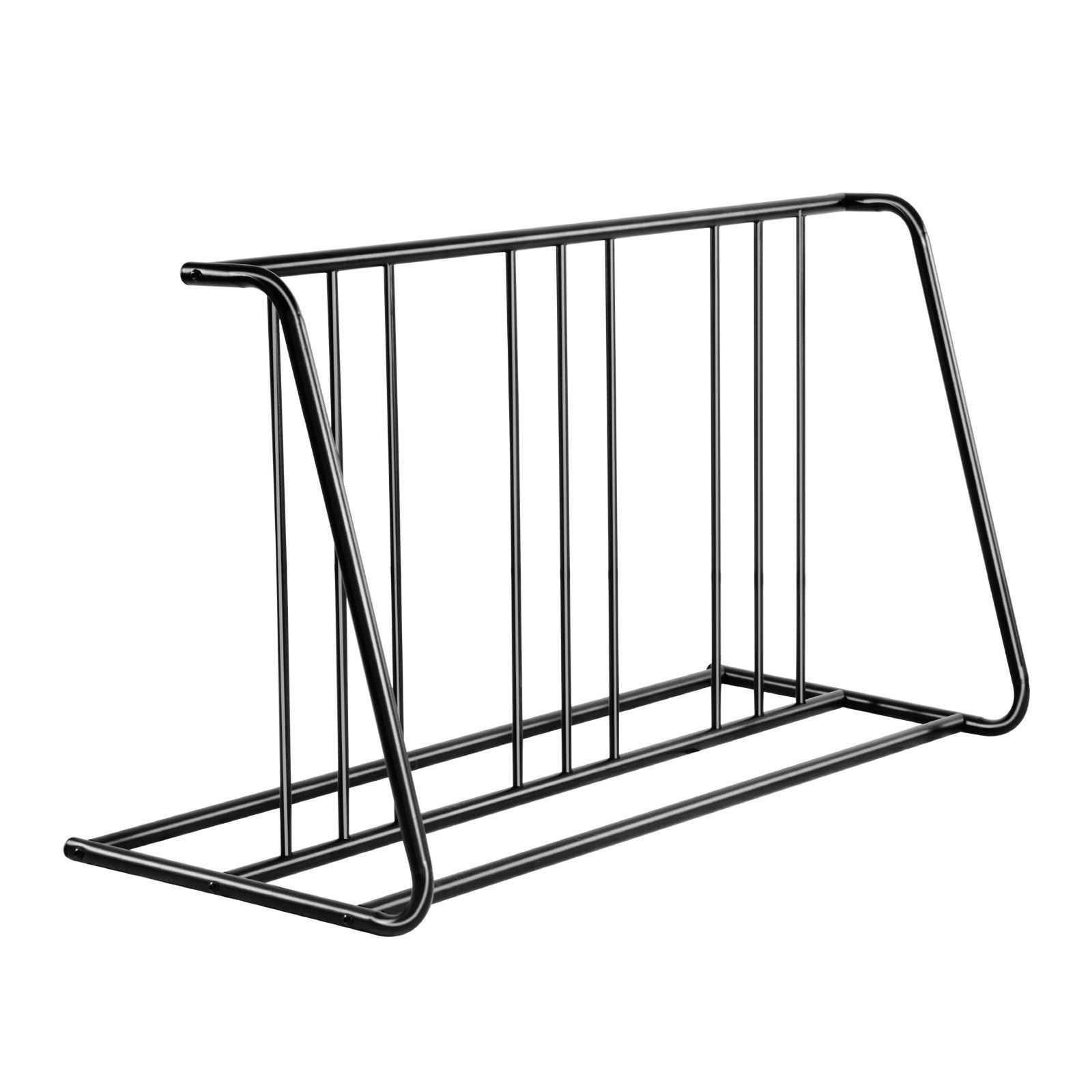 Bike Rack, Fits Tire Width 3 Inch/76.2 mm, Carbon Steel Double-Sided Grid Bike Rack Stand, Freestanding Bicycle Storage Holder for Curbside, Garage, Indoor, Outdoor Parking, 6-Bicycle Capacity - Image 1