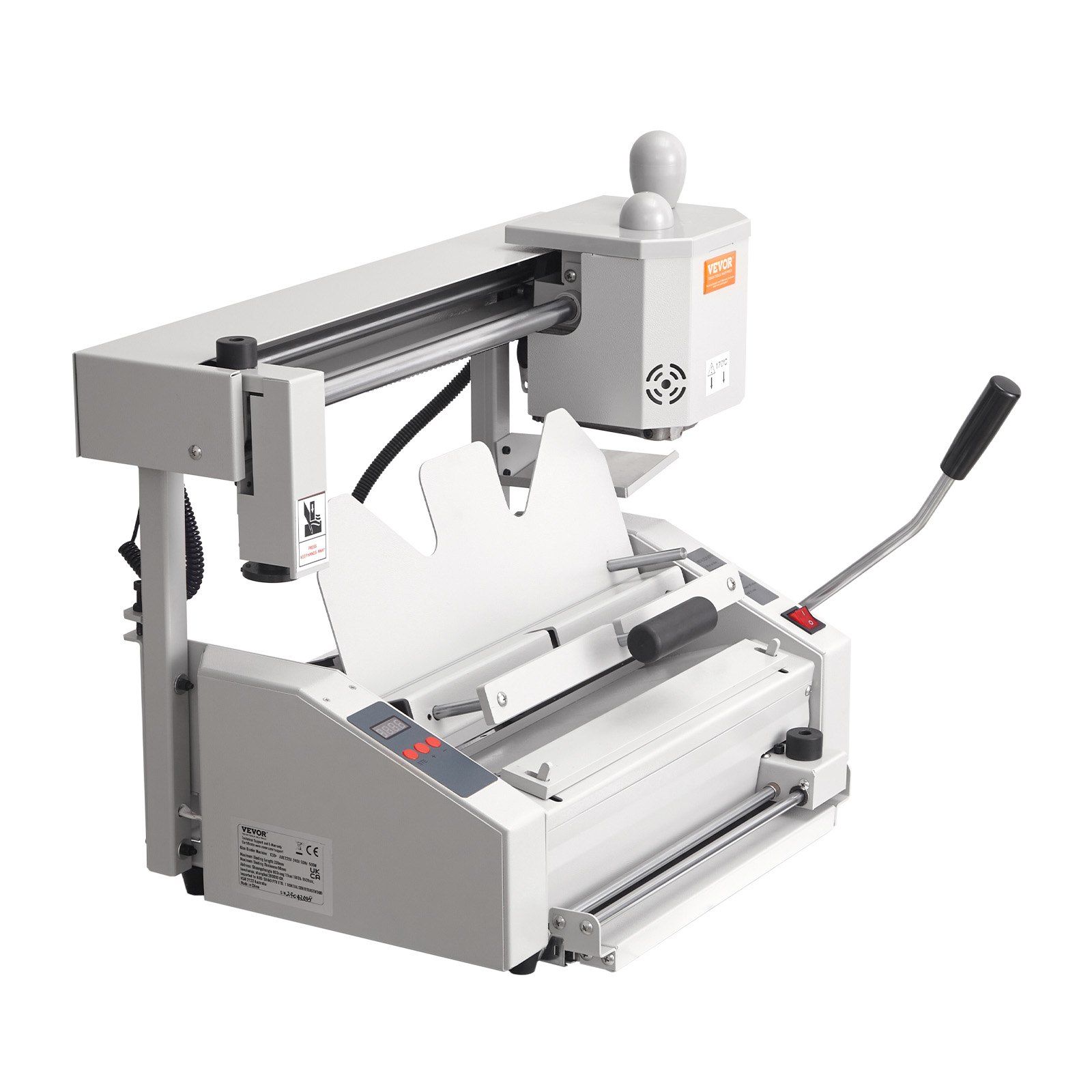 Thermal Binding Machine, 400 Sheets Capacity Hot Glue Binding Machine, Thermal Book Binder 50mm Binding Thickness A3(Short Edge)/A4/A5 Document with Milling Cutter - Image 1