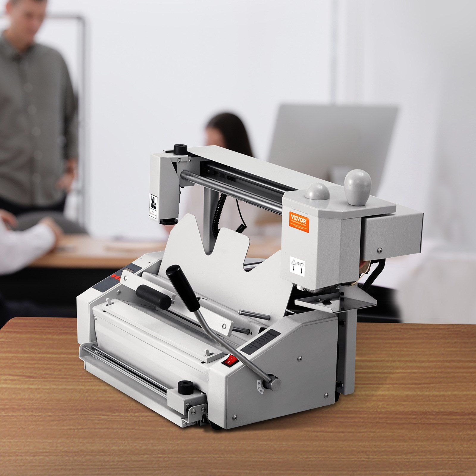 Thermal Binding Machine, 400 Sheets Capacity Hot Glue Binding Machine, Thermal Book Binder 50mm Binding Thickness A3(Short Edge)/A4/A5 Document with Milling Cutter - Image 8