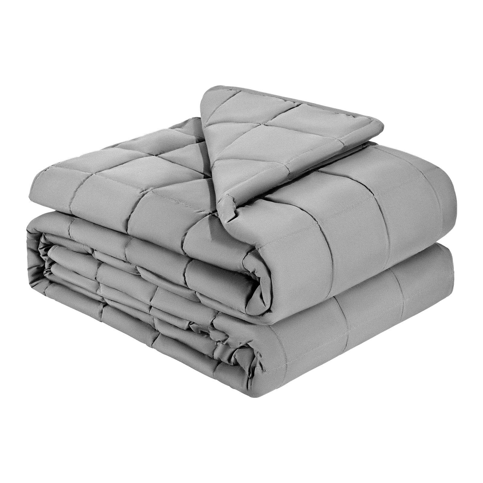 Weighted Blanket, 11 kg, 1524 x 2032 mm Queen Size, Cooling Breathable Heavy Blanket with Glass Beads, All-Season Use, Suitable for 113-140 kg Adults, Anxiety Stress Relief, Improve Sleep, Grey - Image 1