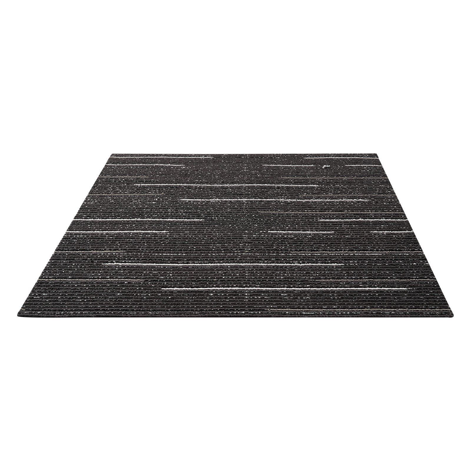 Carpet Tiles Reusable 610x610 mm, 24 PCS Modular Carpet Square Rug, Commercial Floor Soft Padded for Seamless Cover 8.9㎡, Easy DIY Replacement for Living Room Bedroom Office Indoor, Gray - Image 1