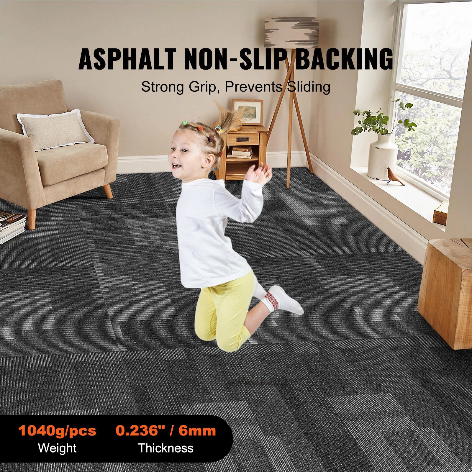 Carpet Tiles Reusable, 24