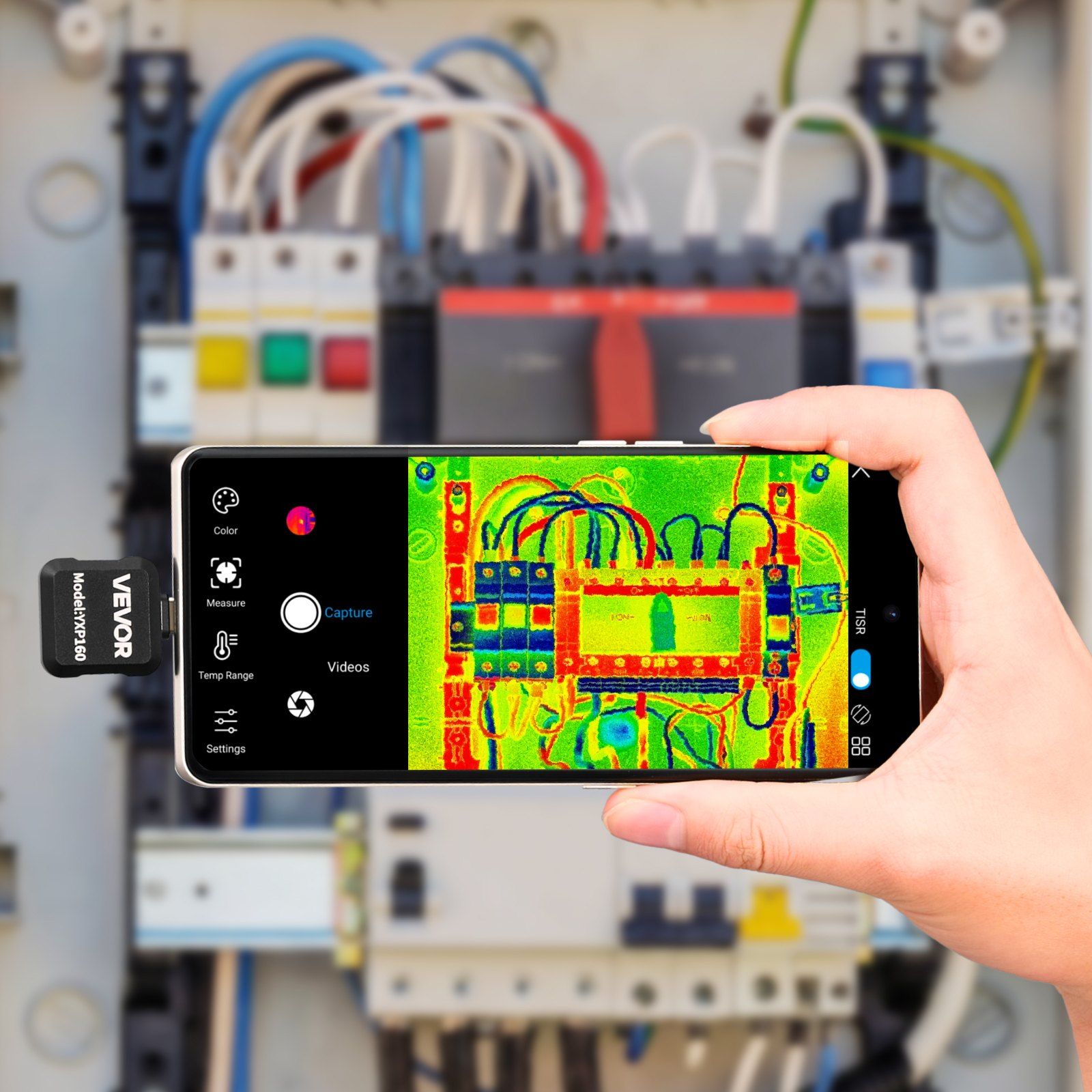 Thermal Imaging Camera for Android, 320 x 240 TISR Super Resolution, 25HZ Refresh Rate Infrared Thermal Imager for Smartphone Tablet, 160 x 120 IR Resolution, -20°C to 550°C & 15 Color Palettes - Image 8