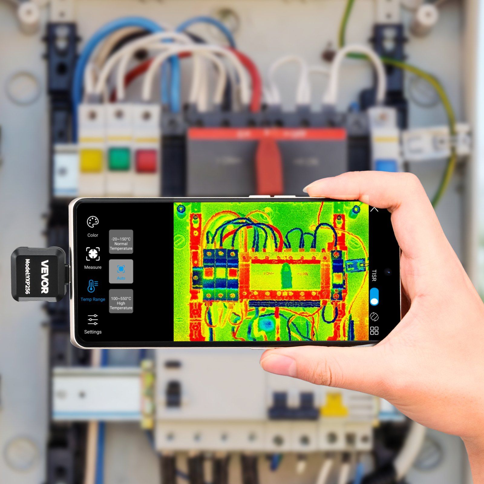 Thermal Imaging Camera for Android, 512 x 384 TISR Super Resolution, 25HZ Refresh Rate Infrared Thermal Imager for Smartphone Tablet, 256 x 192 IR Resolution, -20°C to 550°C & 15 Color Palettes - Image 8