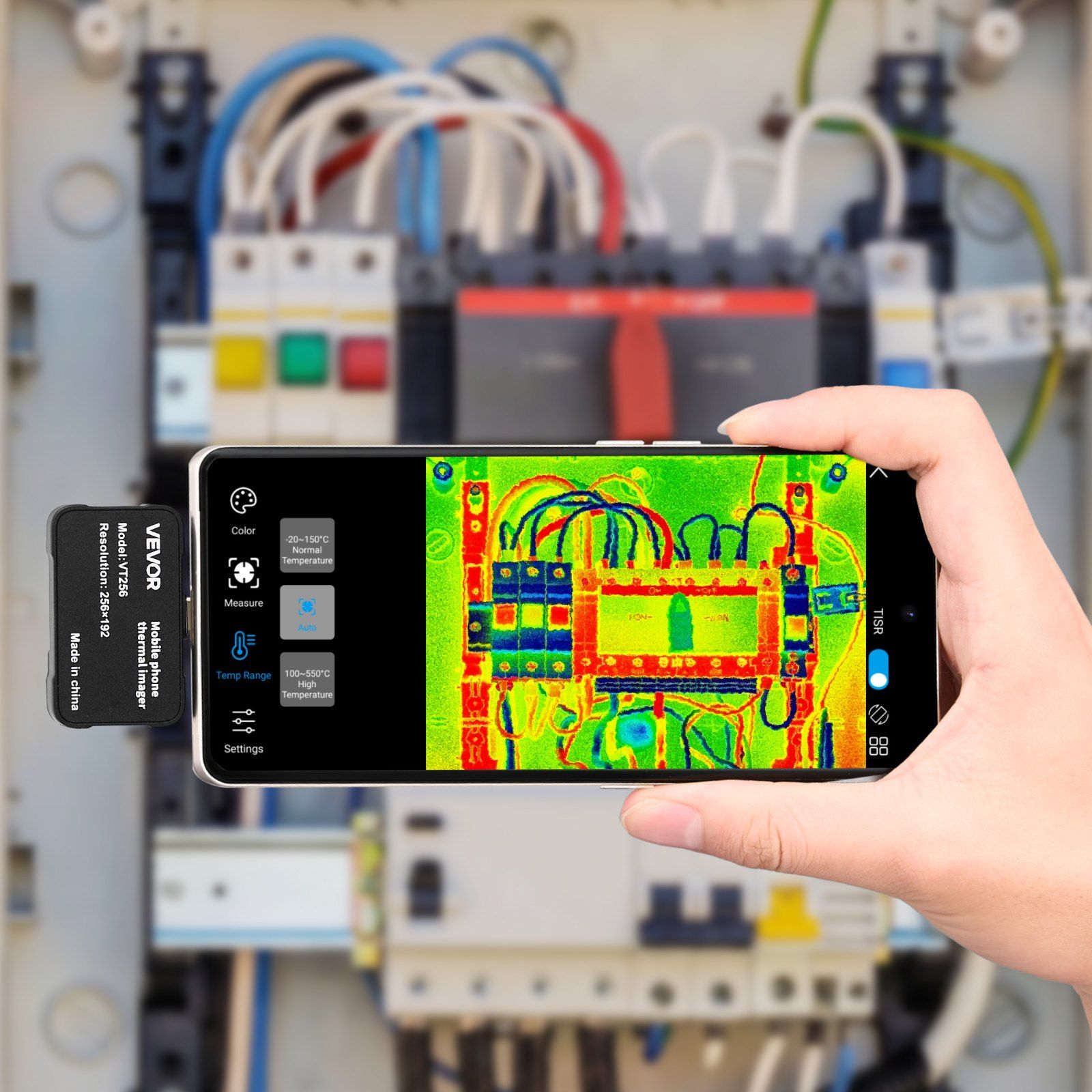 Thermal Imaging Camera for Android & iOS, 512 x 384 Super Resolution, 25HZ Refresh Rate Infrared Thermal Imager for Smartphone Tablets, 256 x 192 IR Resolution, -20°C to 550°C & 6 Color Palettes - Image 8