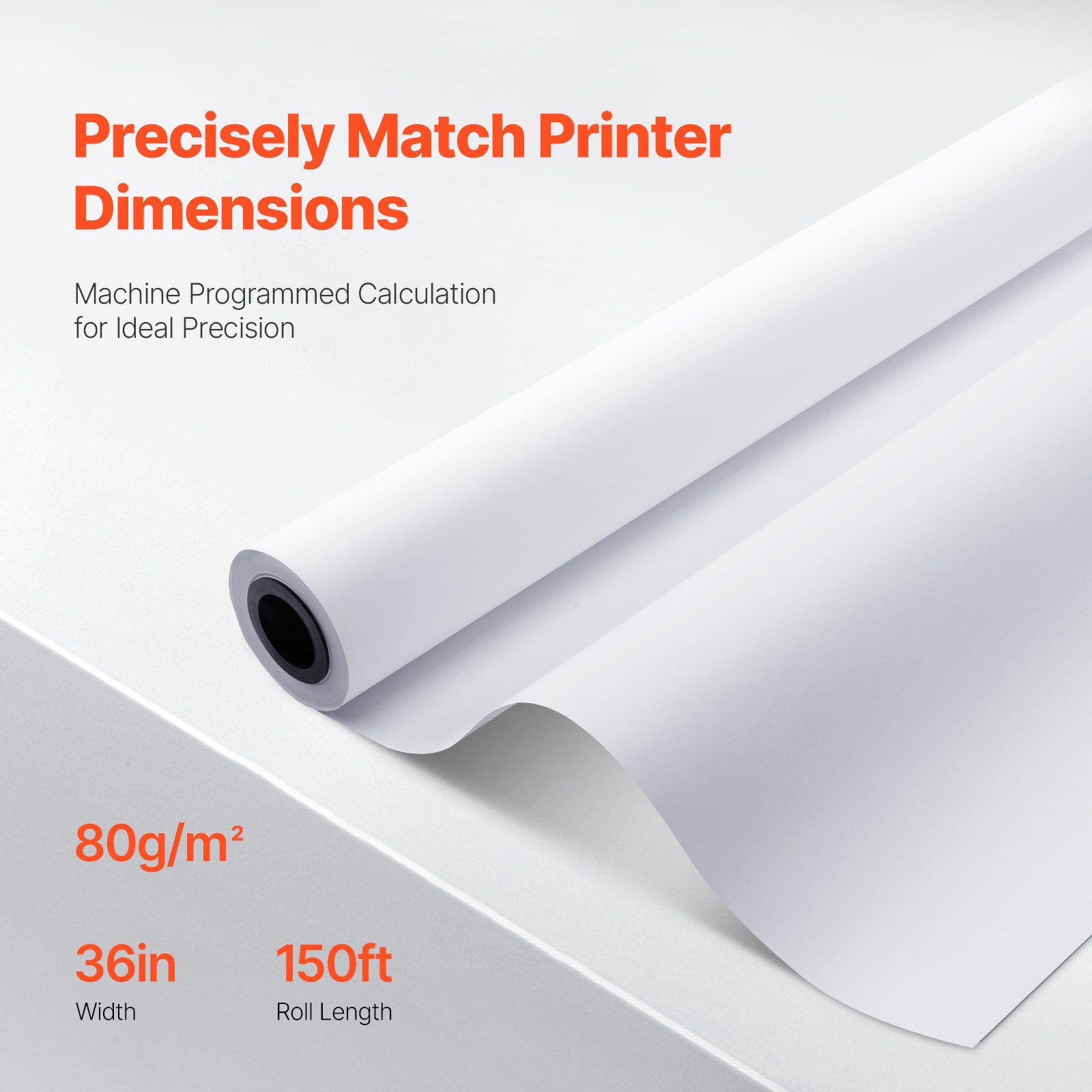 Wide Format Paper, 914.4 mm x 45.7 m Plotter Paper, 4 Rolls CAD Bond Rolls with 50.8 mm Core, 15 KG Plotter Paper Rolls, for CAD Drawings, Engineering Plans, GIS Maps & Architectural Designs - Image 3