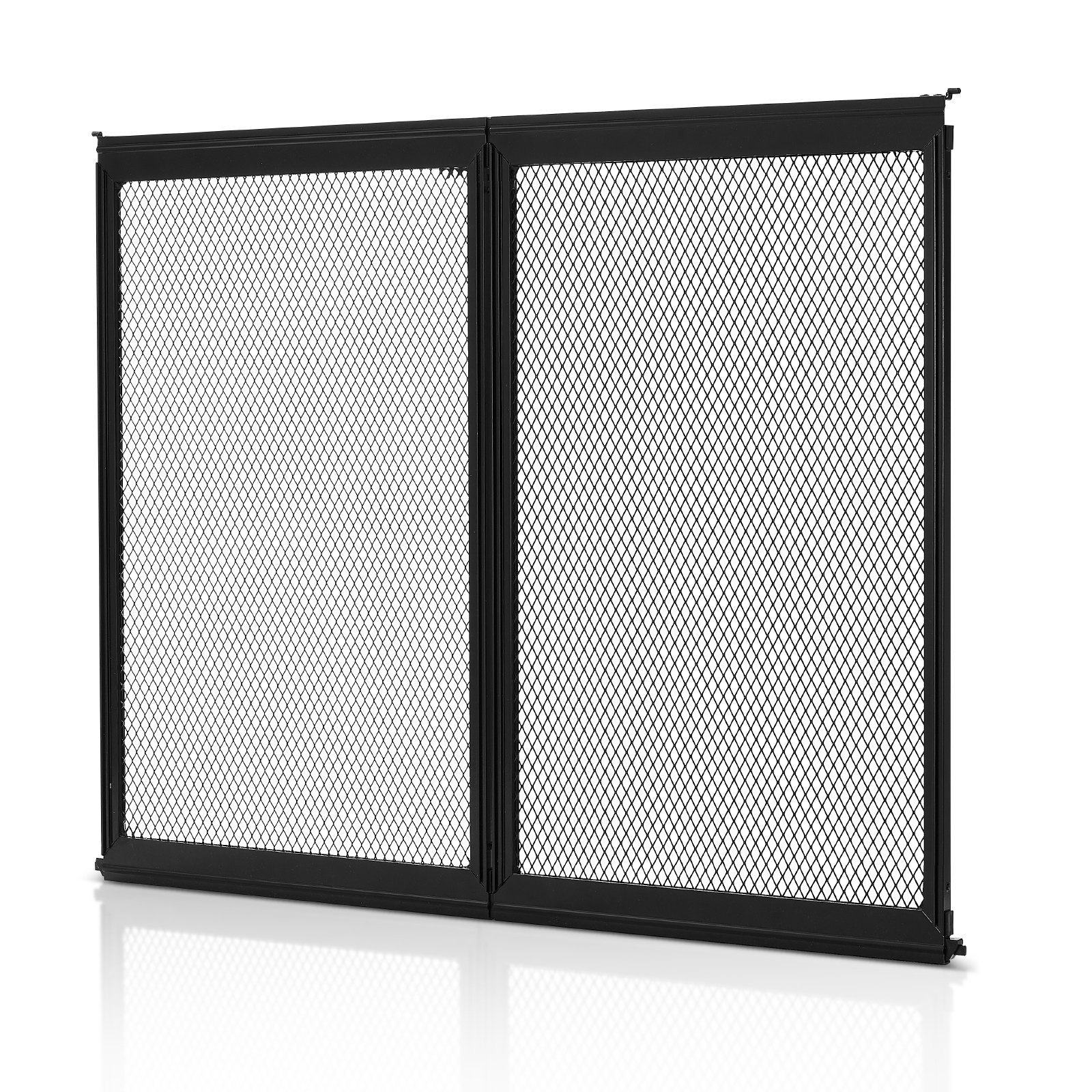 RV Screen Door Protector, 622.3 x 508 mm Door Grille, Easy to Install and Disassemble, Reinforced Breathable Protective Mesh, Aluminum Alloy Camper RV Entry Protector for Pet Protection, Black - Image 1