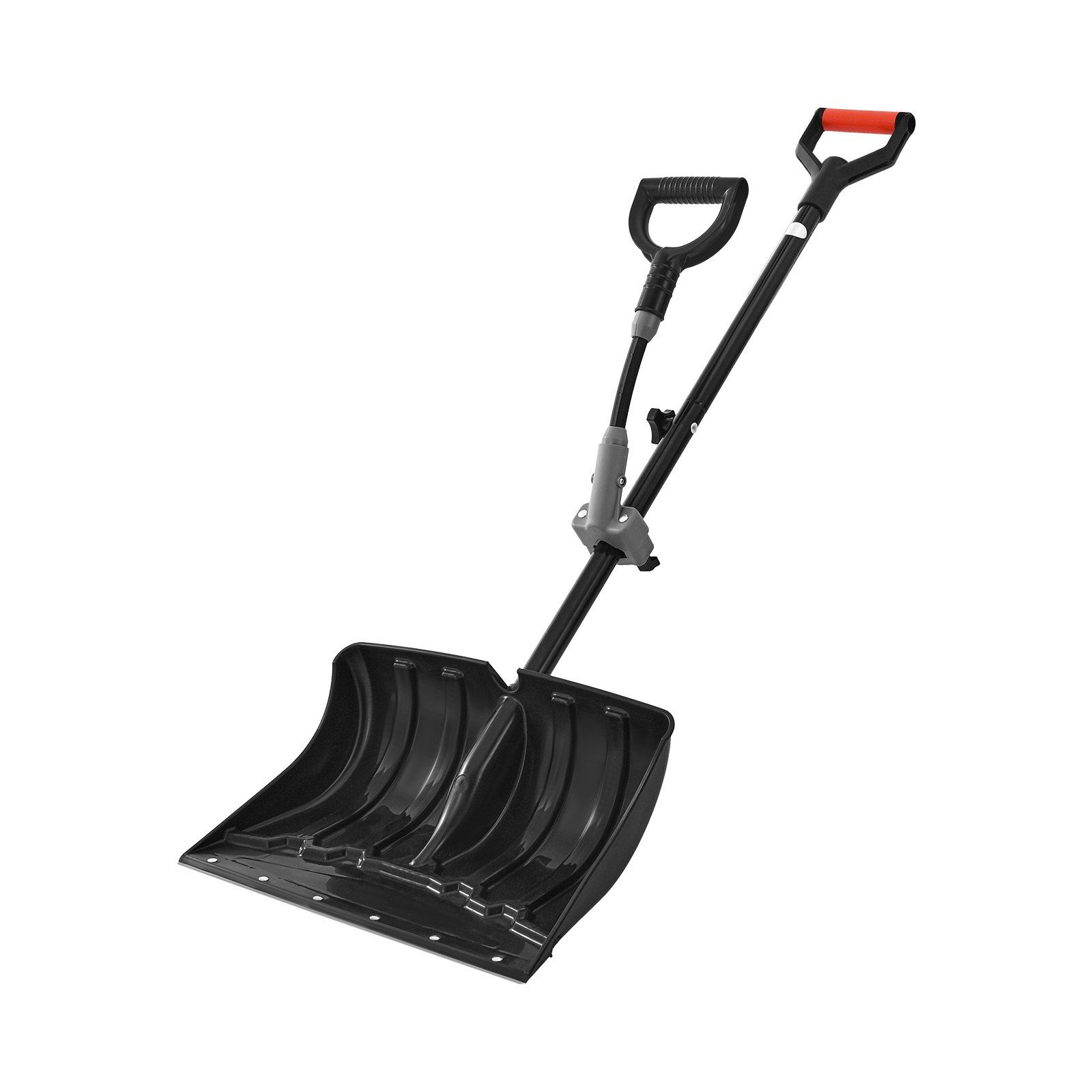 Snow Shovel for Driveway, 45.5cm Wide Snow Shovel with Assist D-shaped Handles, Non Slip Grip, Large Capacity Snowplow Shovels, Lightweight Snows Removal Tool for Garden Car Camping Outdoors - Image 1