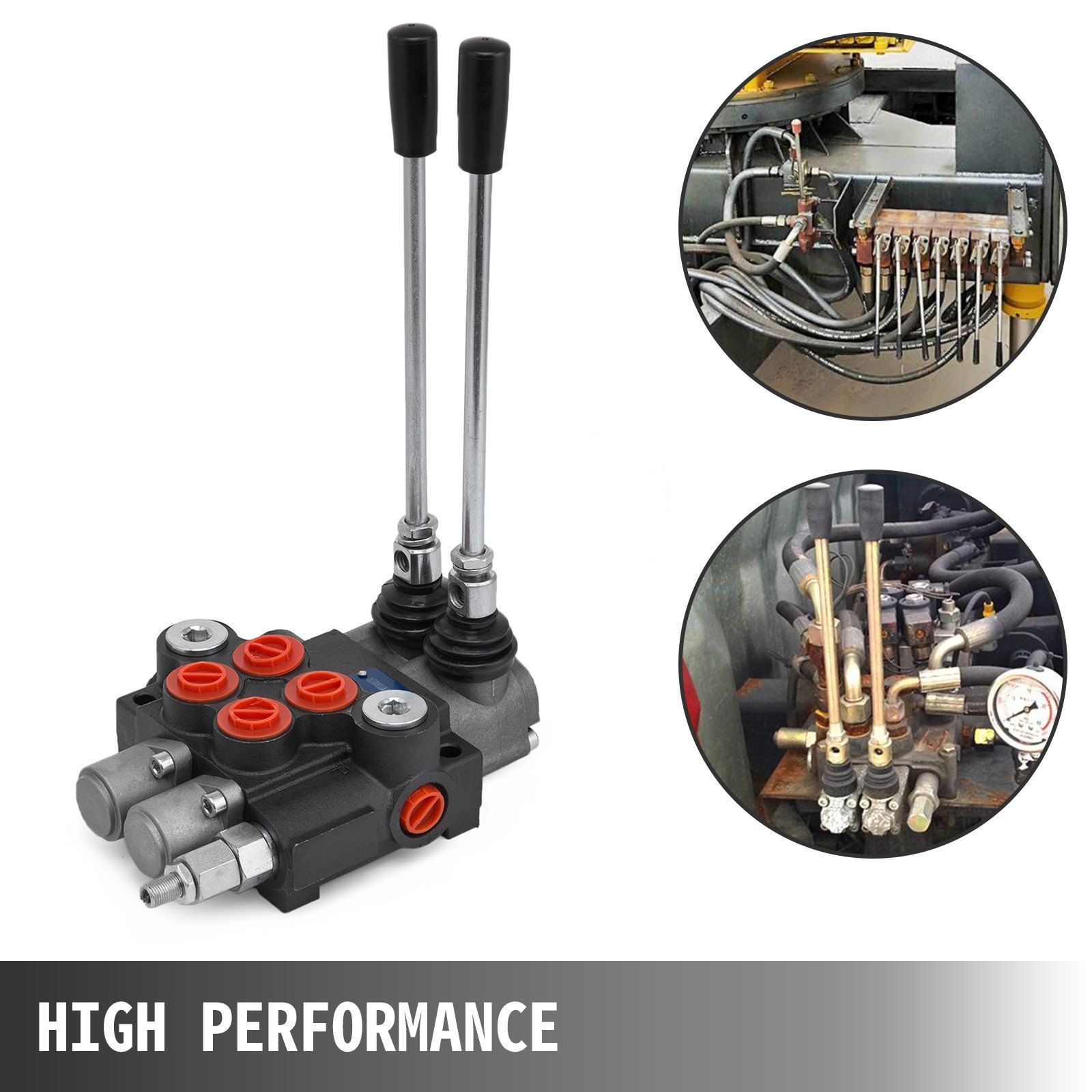 Hydraulic Valve 2 Spool Hydraulic Directional Control Valve 11gpm Hydraulic Control Valve Double Acting for Tractors Loaders Tanks - Image 3