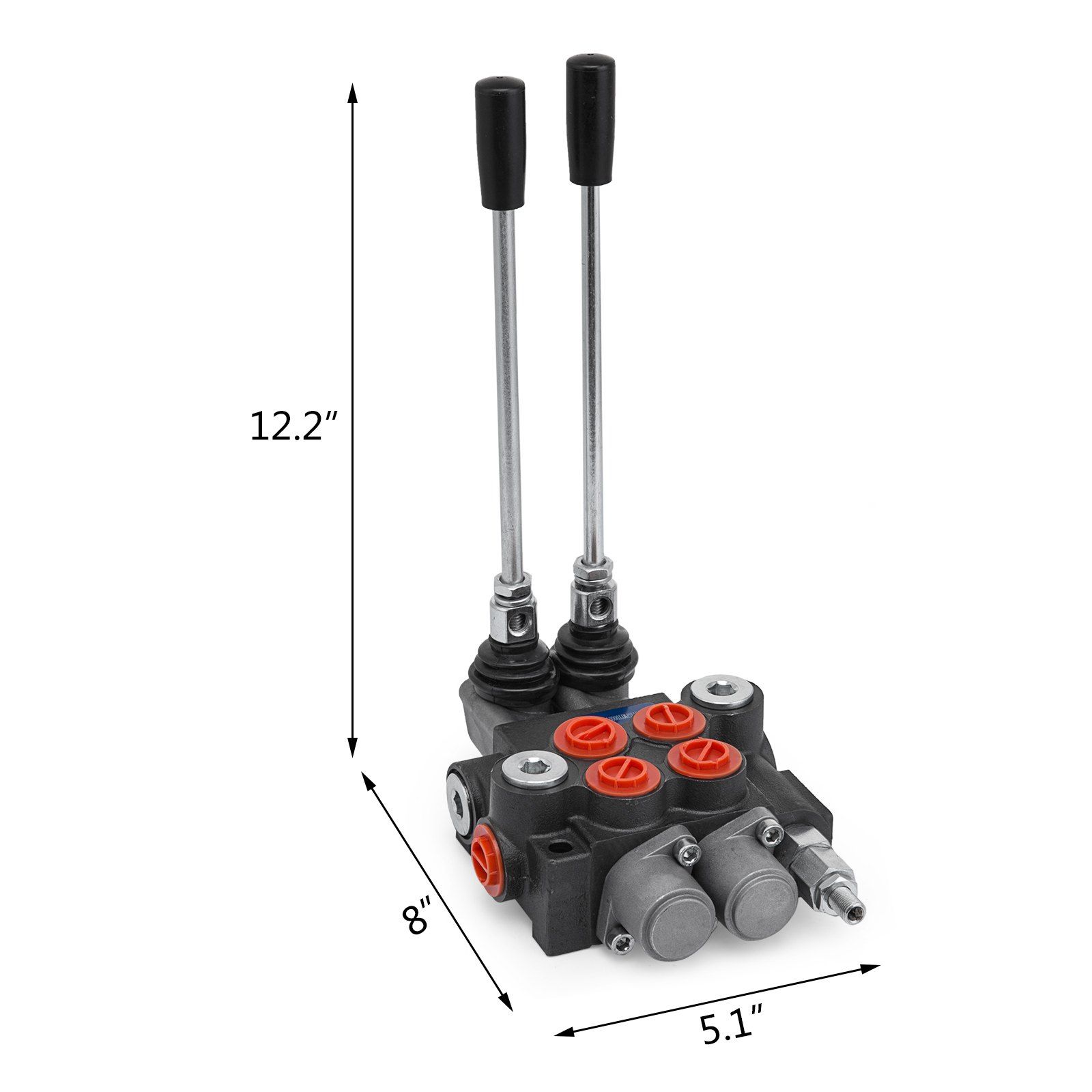 Hydraulic Valve 2 Spool Hydraulic Directional Control Valve 11gpm Hydraulic Control Valve Double Acting for Tractors Loaders Tanks - Image 8
