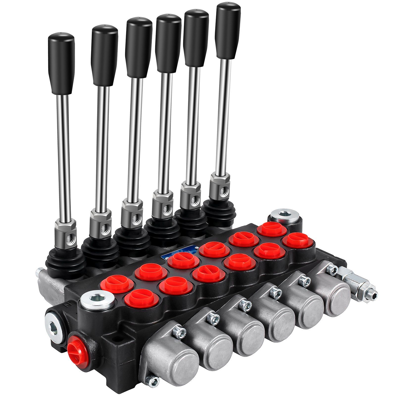 Hydraulic Directional Control Valve, 6 Spool Hydraulic Spool Valve, 11 GPM Hydraulic Loader Valve, 3600 PSI Directional Control Valve, Hydraulic Valves And Controls For Tractors Loaders Tanks - Image 1