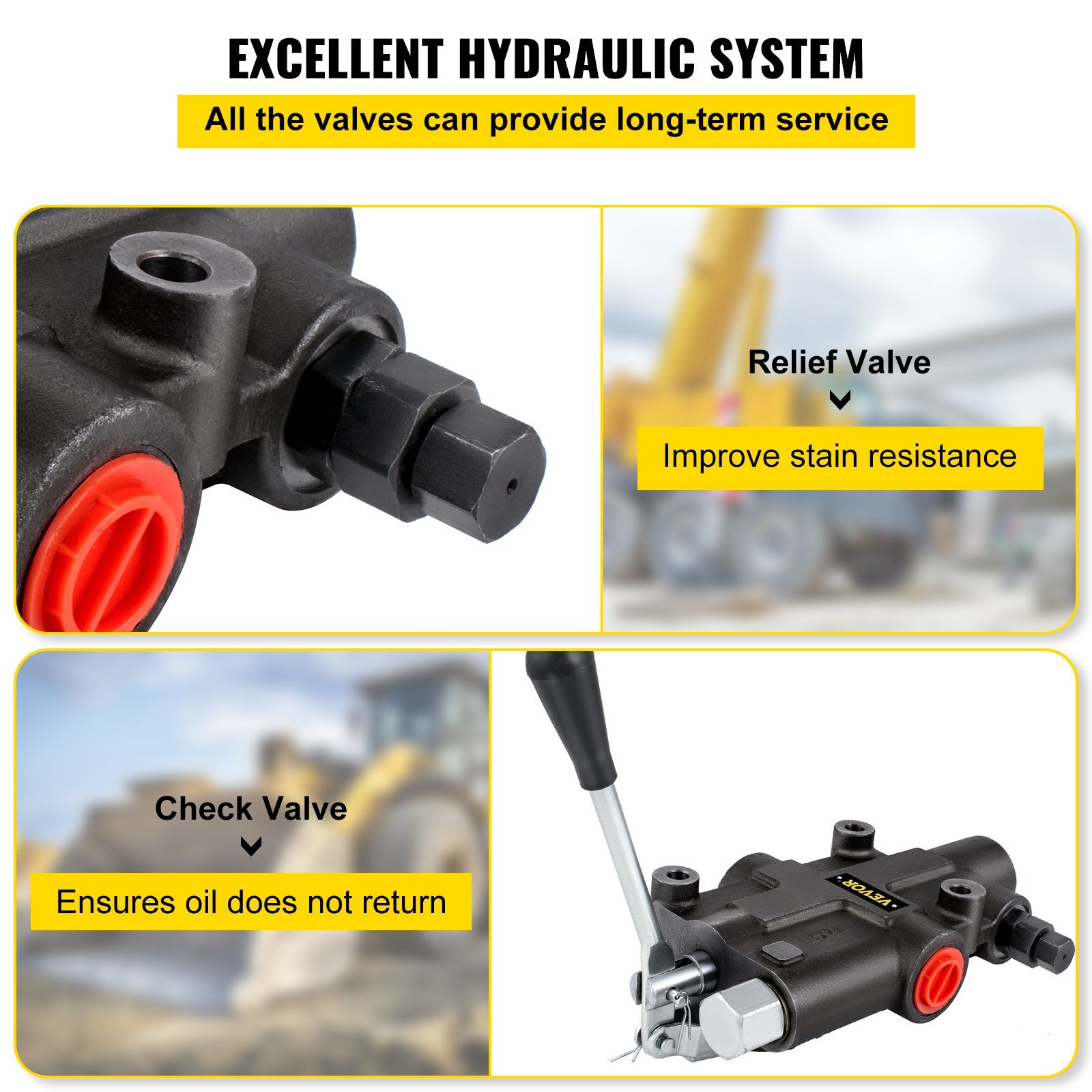 Hydraulic Directional Control Valve, 1 Spool Hydraulic Spool Valve, 21 GPM Hydraulic Loader Valve, 3625 PSI Directional Control Valve, Hydraulic Valves And Controls For Tractors Loaders Tanks - Image 5