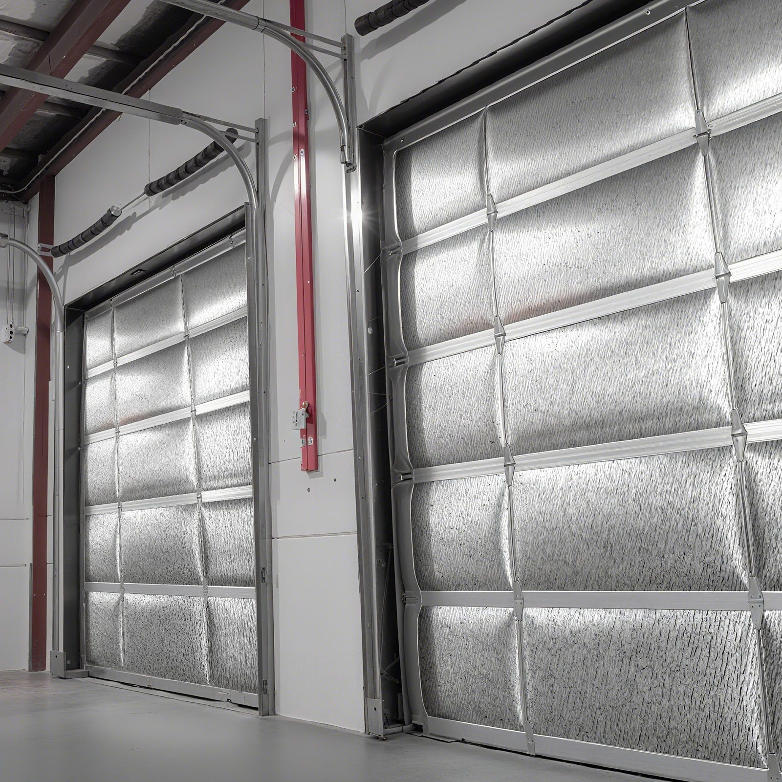 Reflective Insulation Roll, 2 Car Garage Door Thermal Insulation Kit, 6mm 5.49 m x 0.61 m, 4 Rolls Aluminum Foil EPE Foam Core Radiant Barrier, White PE Film Heat Shield for Garage Doors - Image 8