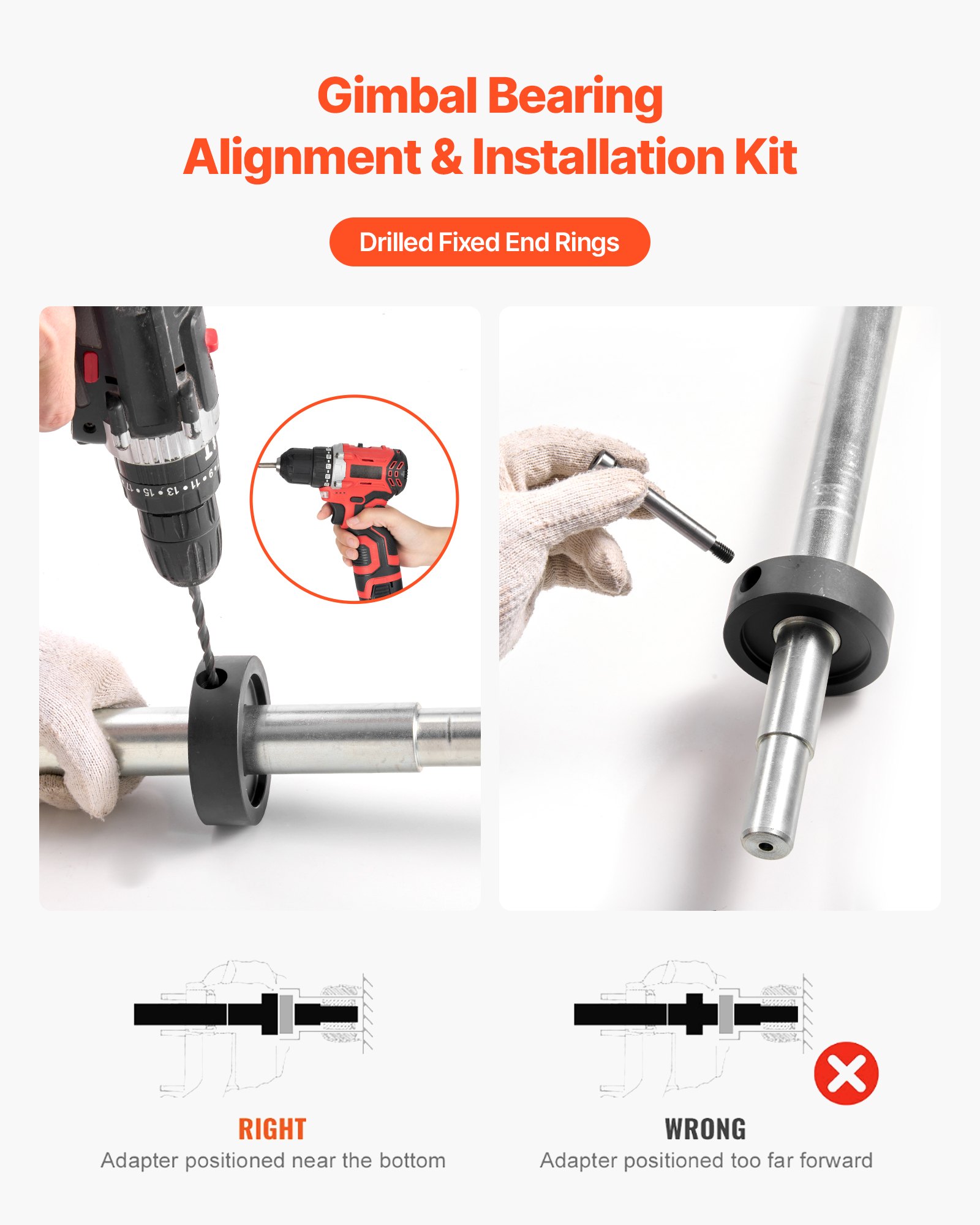 Mercruiser Alignment Tool & Gimbal Bearing Puller Set, Compatible with Mercruisers, OMC, Volvo Cobra Bell Housings, Engine Alignment Tool, Bearing Puller Seal Bellow Expander Tools Easy-to-Use - Image 4