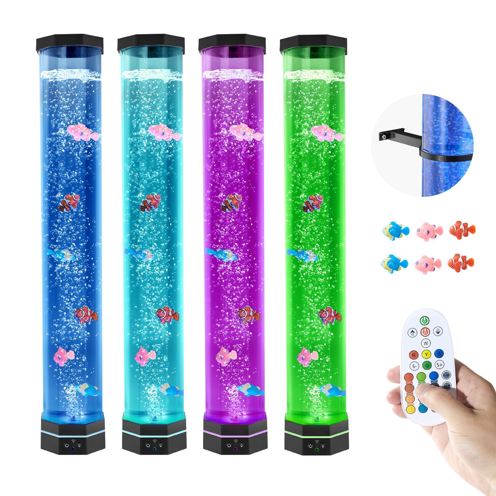 Bubble Tube Lamp 16 Color 80 cm Sensory Aquarium Lamp for Relief Calming - Image 1