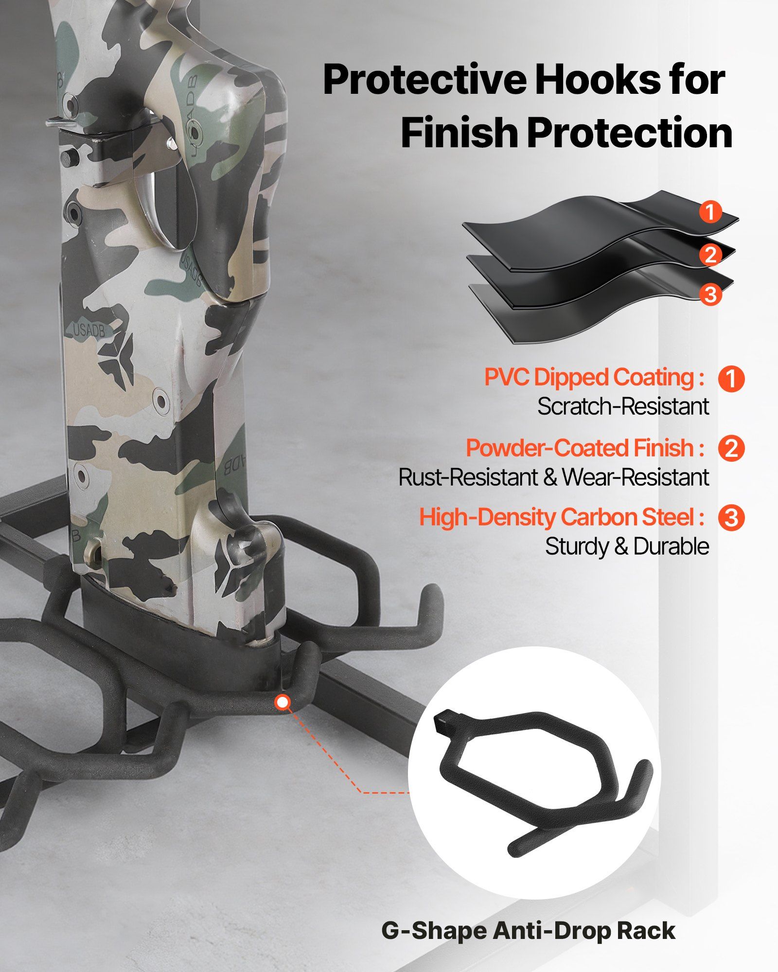 Gun Rack, Floor Standing, Indoor Heavy Duty Steel Rifle Shotgun Rack Stand, Freestanding Gun Display Storage with Magazine Holder, Holds up to 9 Rifles and 4 Pistols, for Home Garage Storage - Image 4