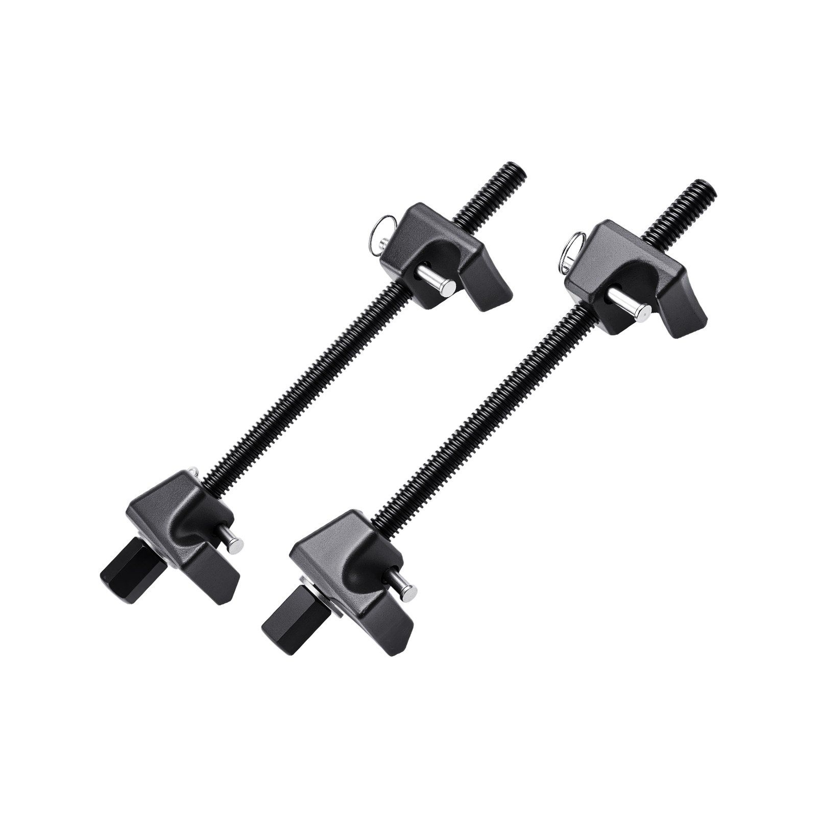 Strut Spring Compressor, 2 Pack, Heavy Duty Coil Spring Compressor Tool with 10.4 Inches(256 mm) Range, Compatible with 0.86 inches(22 mm) Hex Sockets, Fit for Car Truck Motorcycle, Black - Image 1