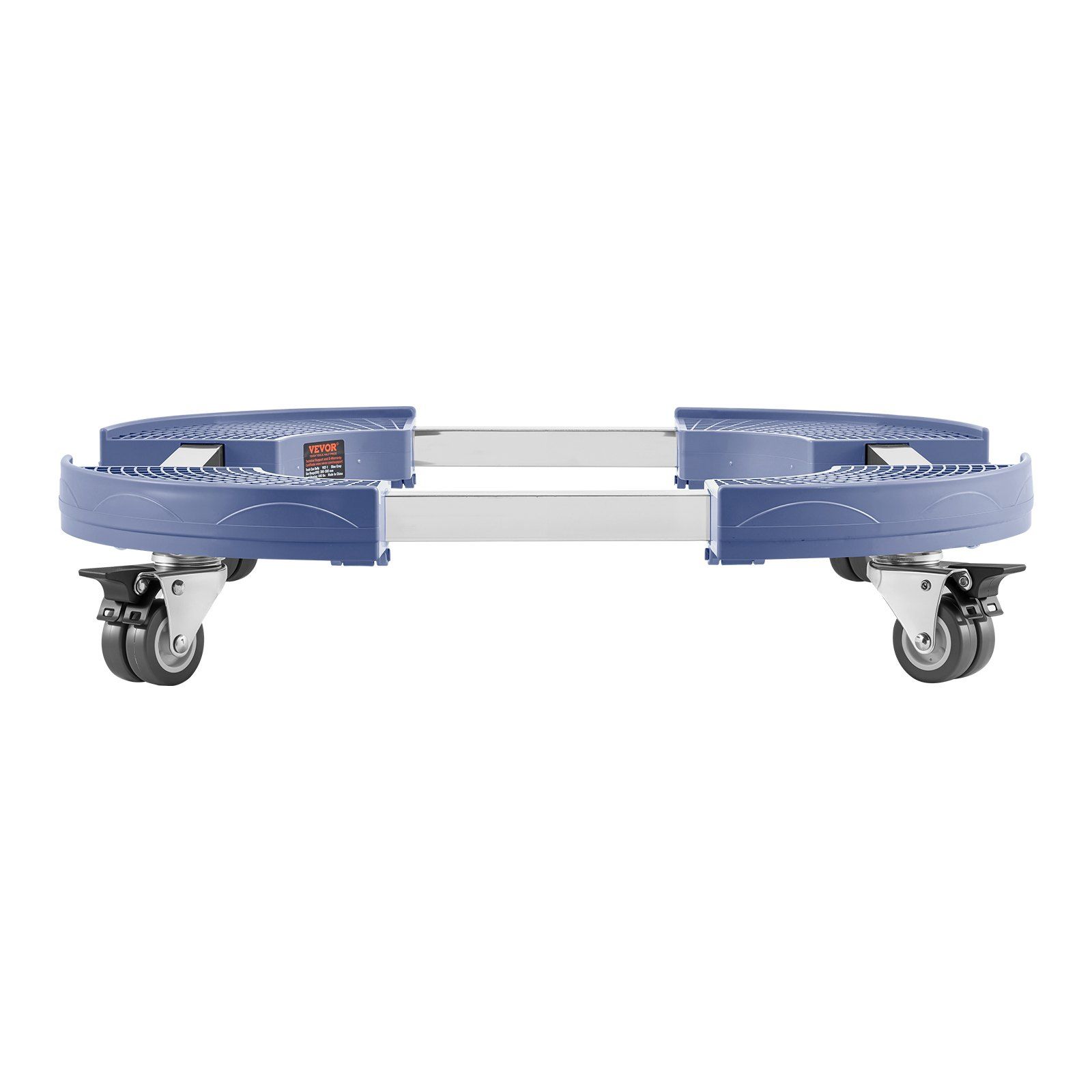 Trash Can Dolly with 4 Lockable Wheels, 440lbs Weight Capacity, Round Trash Can Roller Base, 15-22.8 in Adjustable, Heavy Duty Drum Dolly Plant Caddy, Multi-Functional Rolling Dolly Cart, Blue - Image 1