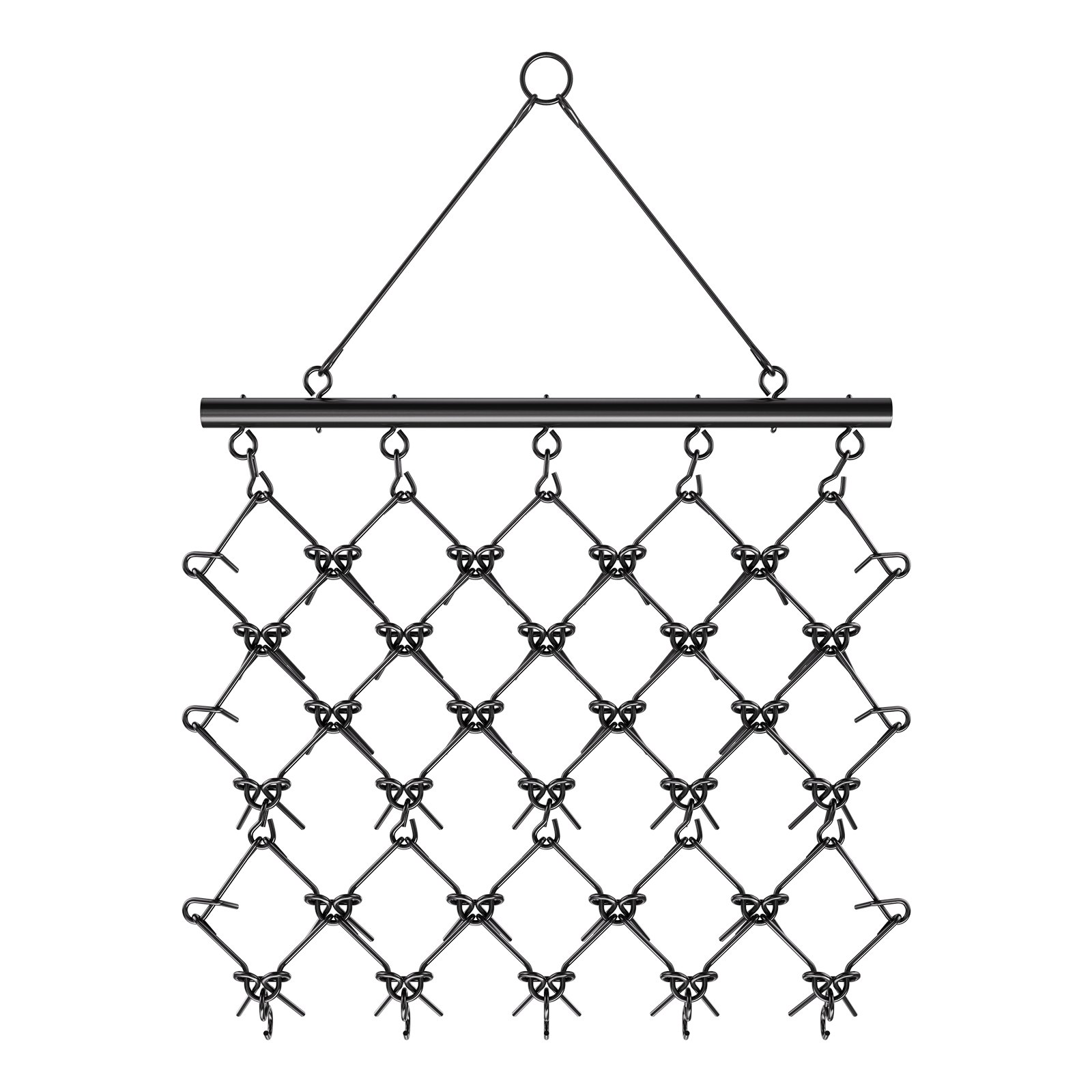 Drag Harrow, 5 x 4.5 ft Durable Chain Harrow with 60 Sharp Teeth, Suitable for ATV UTV Tractor, Ideal for Soil Preparation, Seeding, Smoothing Landscapes, and Yard Gravel Driveway Maintenance - Image 1
