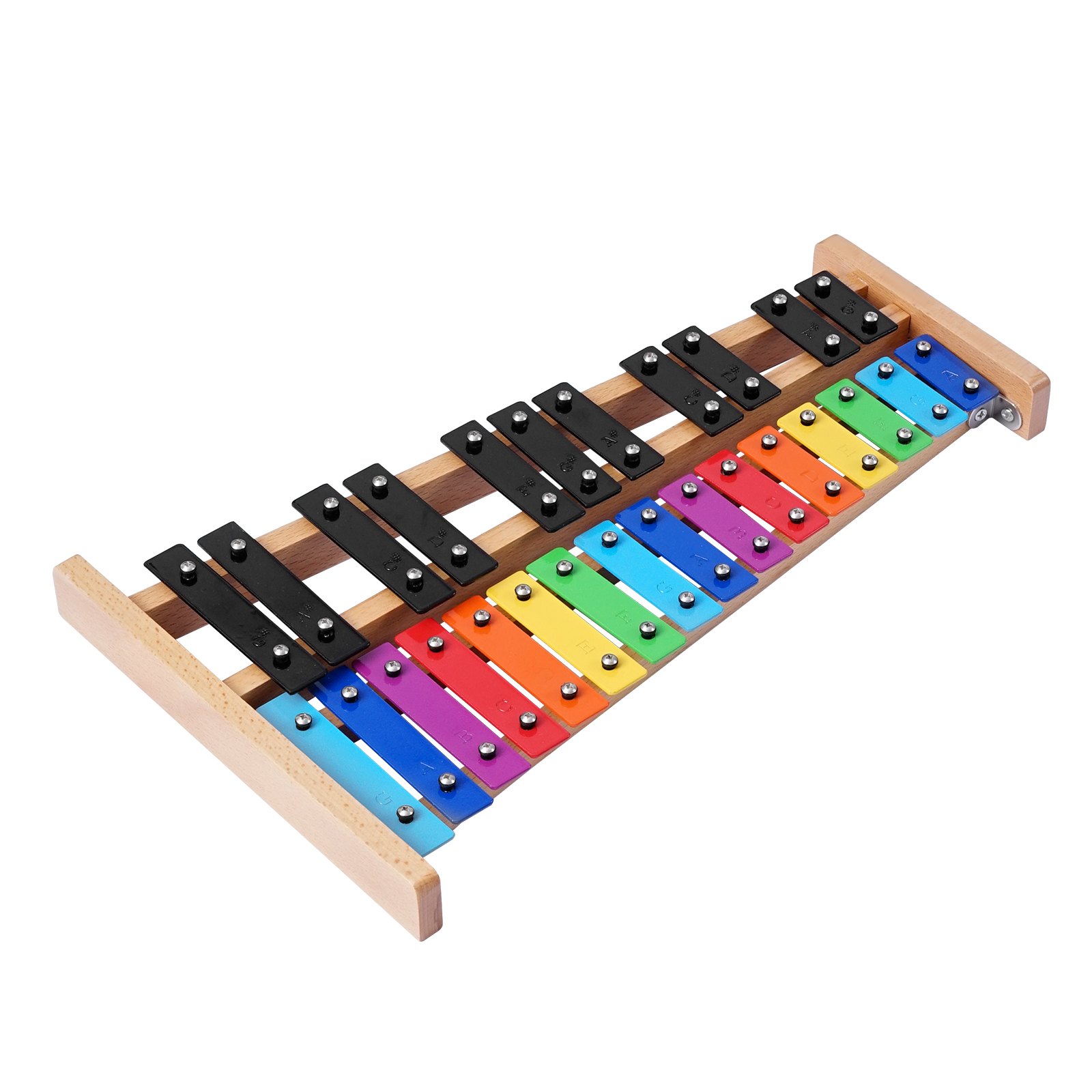 Glockenspiel Xylophone, 27 Notes, Professional Xylophone Percussion Instrument, with Colorful Metal Keys, Includes 4 Mallets, Carrying Bag, Beginner Musical Instrument Kit for Adults and Kids - Image 1