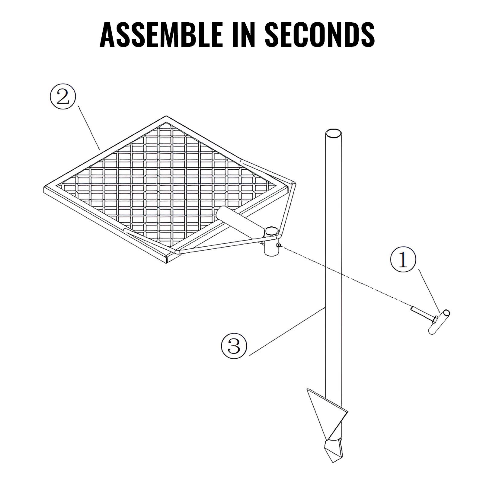 Swivel Campfire Grill, Fire Pit Grill Grate over Fire Pits, Heavy Duty Steel Grill Grates, 360° Adjustable Open Fire Outdoor Cooking Equipment, Portable Camp Fire Racks for Camping Outdoor BBQ - Image 5