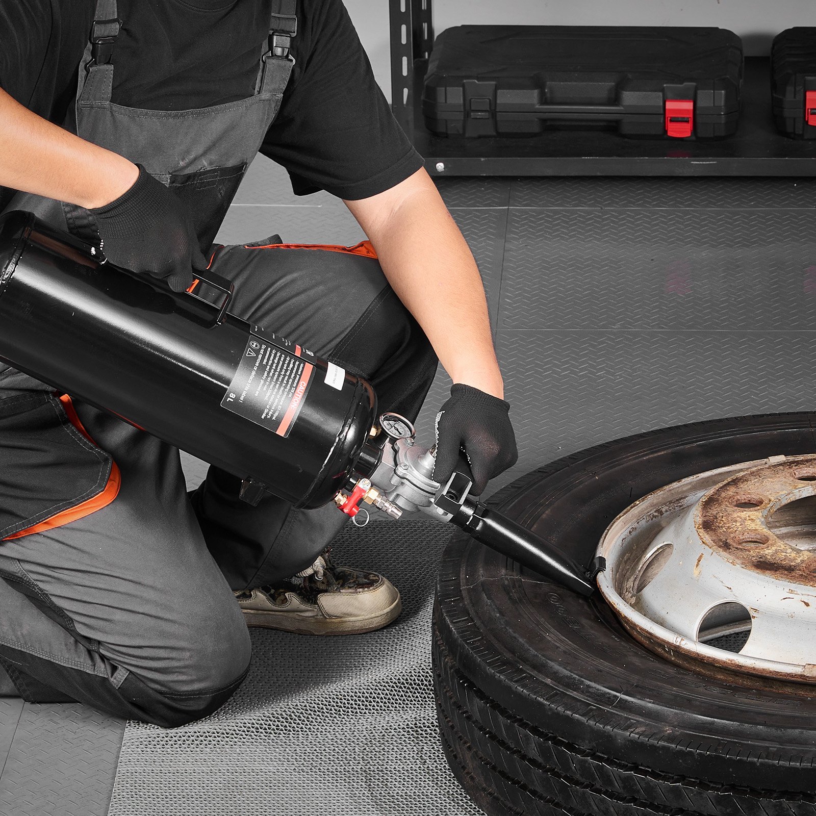 Portable Tire Bead Seater, 2.1 Gal / 8 L Air Bead Blaster, Handheld Tire Inflator Tool, 87-116 PSI Operating Pressure, Trigger Seating Inflator for Car, Compact SUV, Light Truck, E-Bike, RV, ATV - Image 8