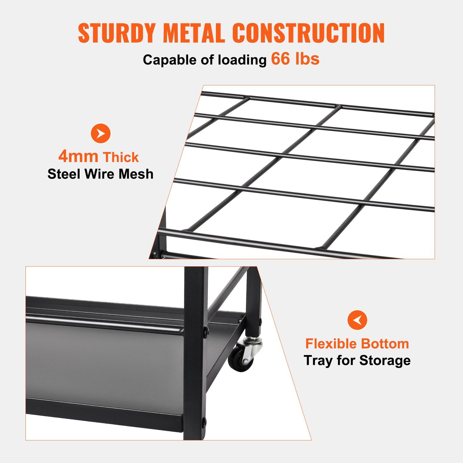 Blueprint Storage Rack, 20 Slots Blueprint Holder with Wheels, Mobile Metal Blueprint Storage Cart for Map Poster Architectural Construction Plan, Roll File Organizer for Home, Office, School - Image 3