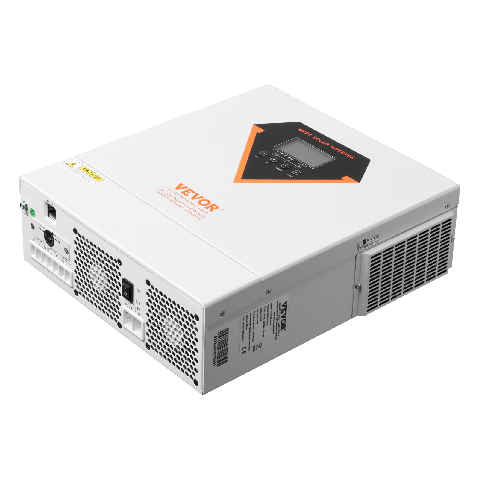 Hybrid Solar Inverter, 3500W, All in One Pure Sine Wave Power Inverter Charger, 220V AC, with Built-in 100A MPPT Solar Charger Controller, for Off-Grid System Lead Acid Lithium Battery - Image 1