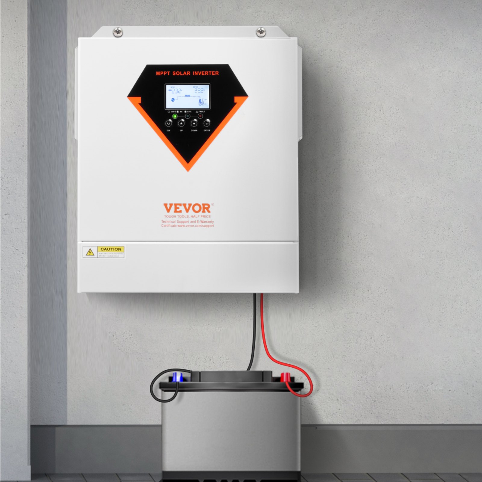 Hybrid Solar Inverter, 3500W, All in One Pure Sine Wave Power Inverter Charger, 220V AC, with Built-in 100A MPPT Solar Charger Controller, for Off-Grid System Lead Acid Lithium Battery - Image 8