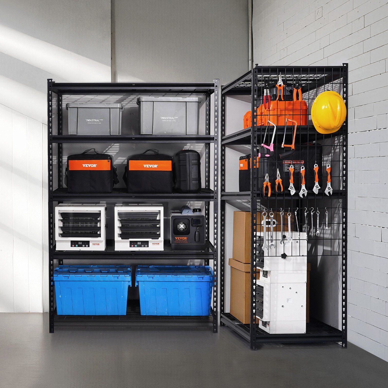 Storage Shelves, 1361 kg, 5 Tier Heavy Duty Garage Shelving, 609.6 x 1219.2 x 1828.8 mm Adjustable Metal Shelves for Industrial Shelving Unit Utility Shelf, for Kitchen, Warehouse, Basement - Image 8
