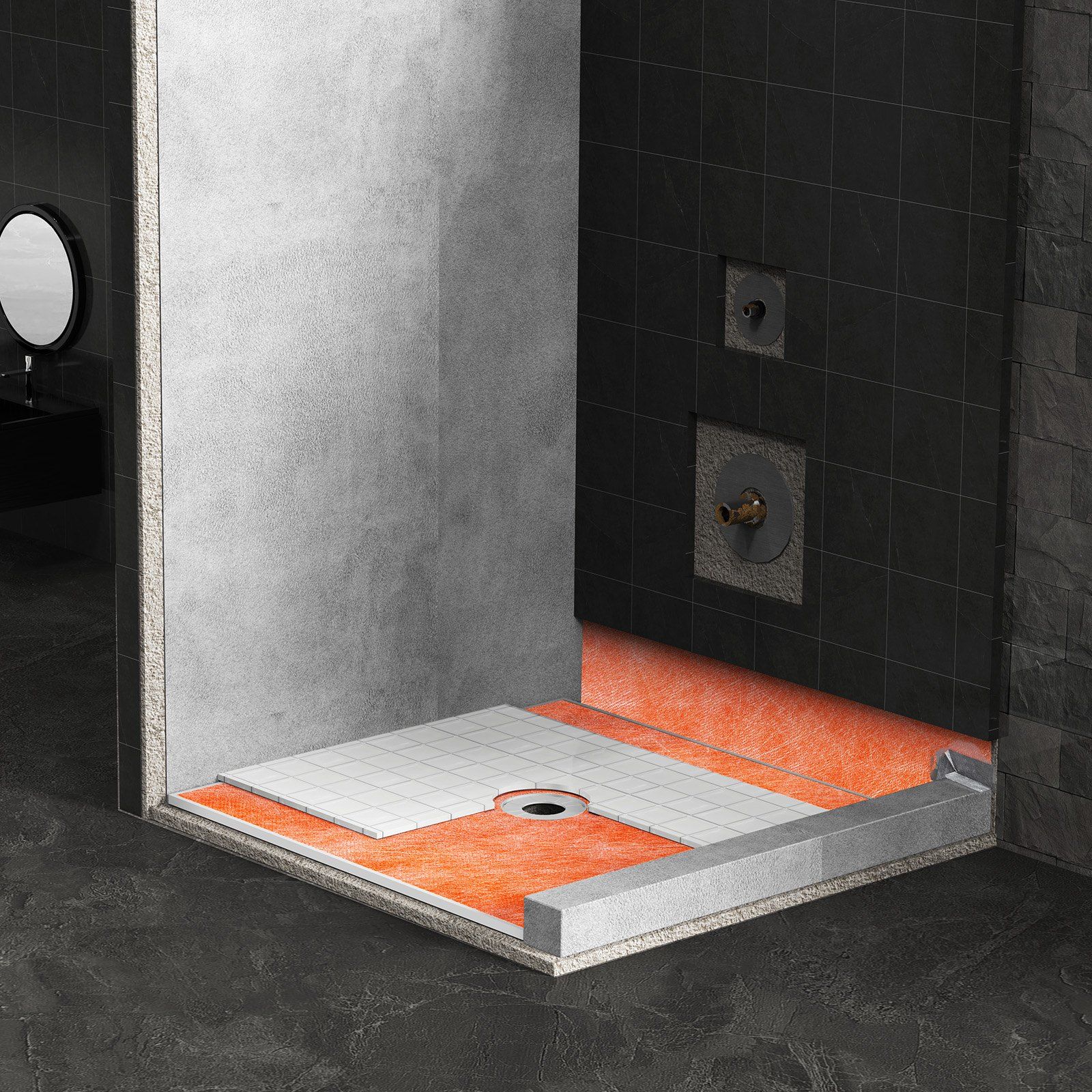 Waterproof Membrane for Shower, 0.13 x 30 m 3.84 m² Waterproofing Tile Membrane, 0.5mm Thick Polyethylene Fabric Roll, Easy to Cut for Bathroom, Kitchen, Sauna, Corners, Niches, Tile Joints - Image 8