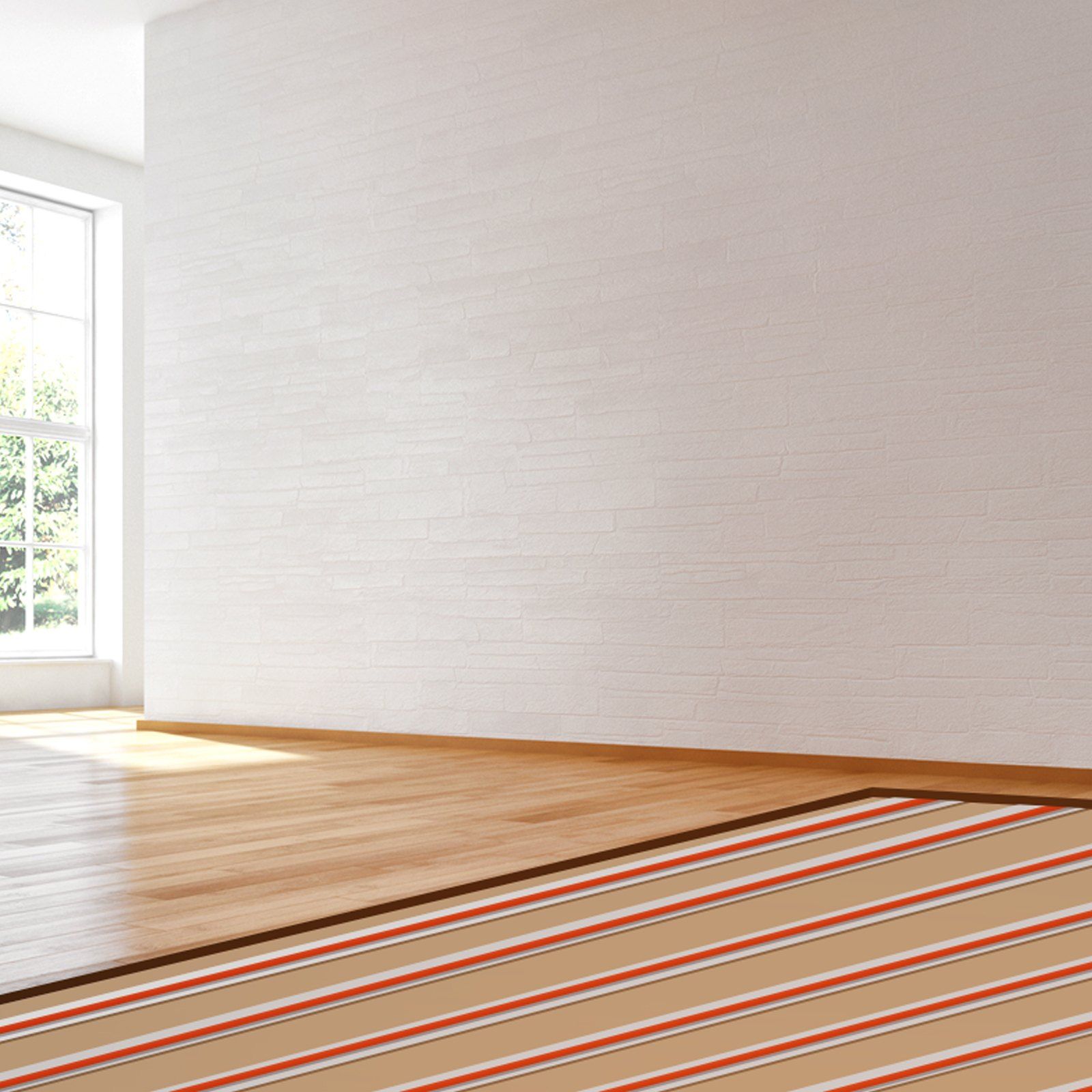 PEX Heat Transfer Plates 1.2m, Radiant Heat Plates for 19mm PEX Pipe, Durable Aluminum & Easy Trimming and Install Underfloor Heat Tubing Plates, Perfect for Wooden Floors (100pcs) - Image 8