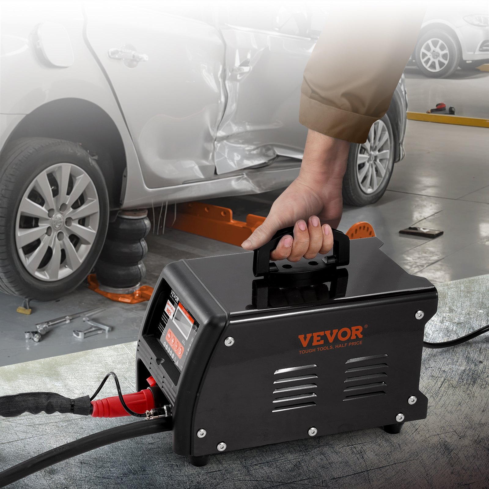 Stud Welder Dent Repair Kit, 3KW Spot Welder Dent Puller with Auto/Manual Welding & 9 Versatile Modes, Auto Body Spot Welding Dent Puller Machine for Car, Truck Dent Repair - Image 8